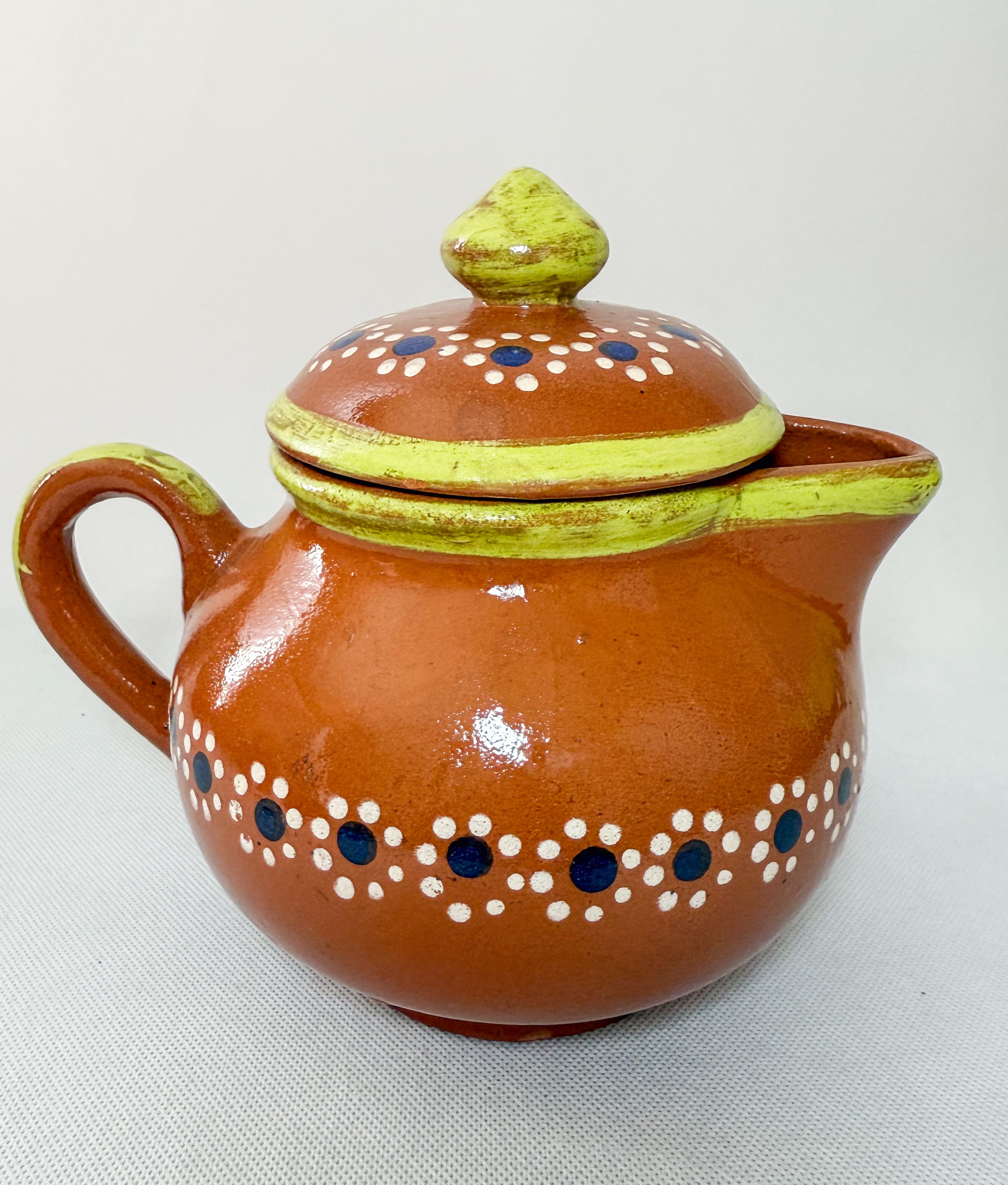 Traditional Mexican Tea Pot Set 16pc - Juego de Te Barro by TheMexHub