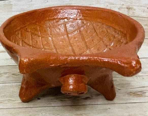 Authentic Mexican Pig Molcajete Molcajete Mexicano de Barro en Forna de Marranito