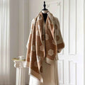 Floral Raw Hem Womens Scarf