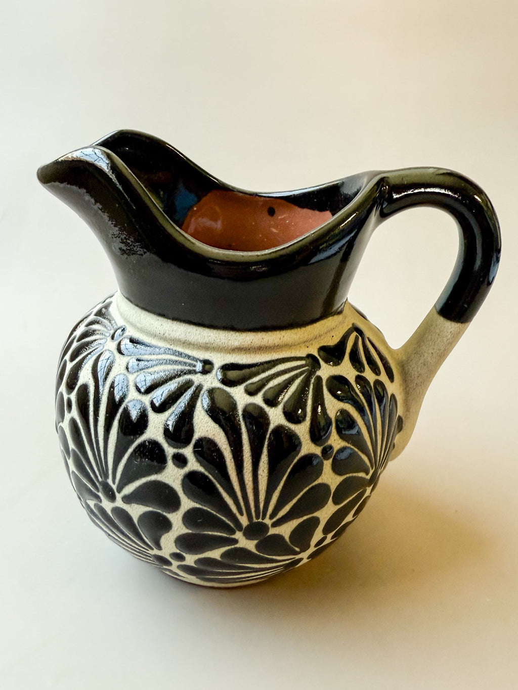 Talavera Style Clay Pitcher - Engobe Jarra Barro by TheMexHub