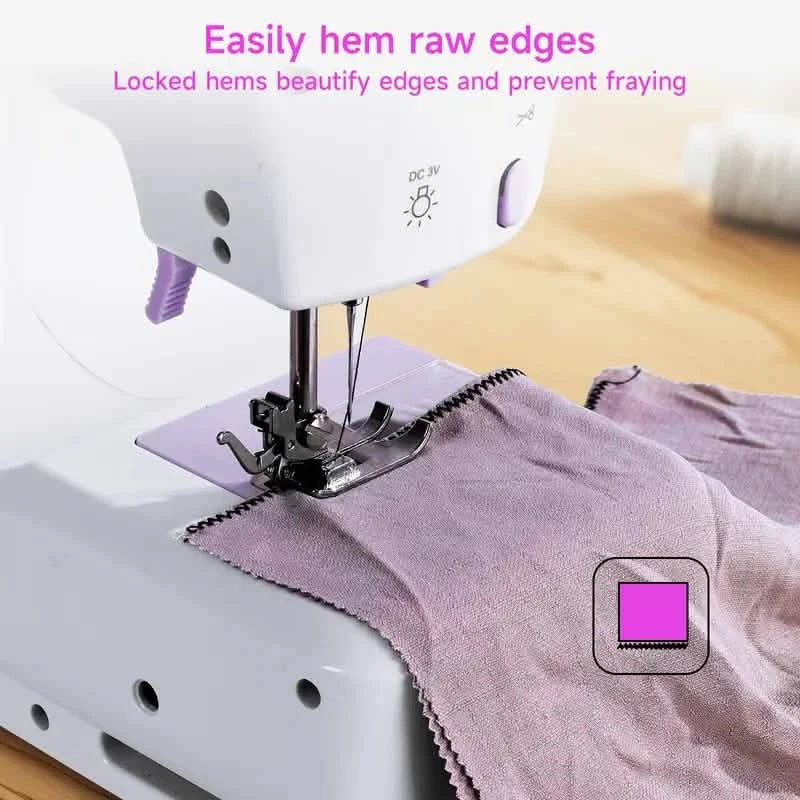 Pro Portable Electric Sewing Machine – 12 Stitches, Adjustable Speed, Multifunctional by DailySale