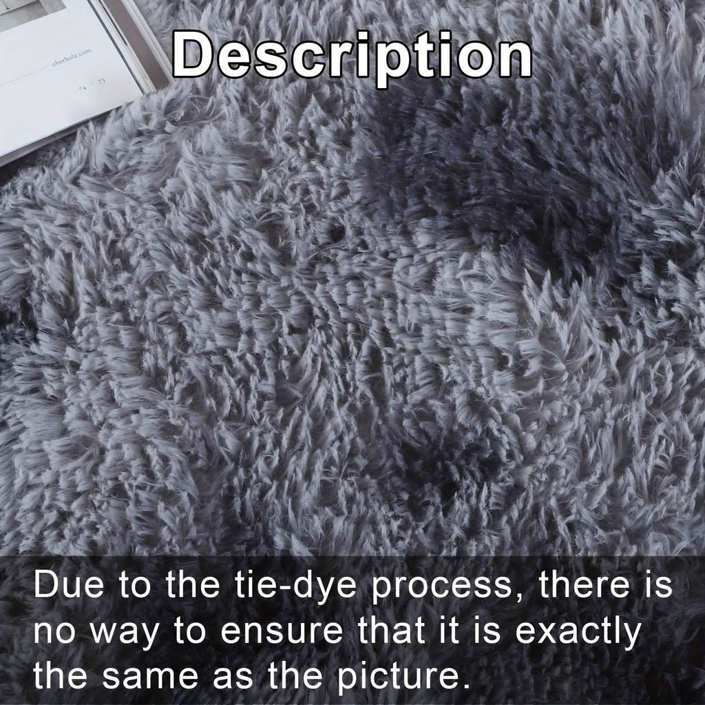 Light Gray Shaggy Area Rug – Soft Plush Indoor Carpet by DailySale