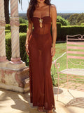 Sweetheart Neck Maxi Cami Dress by Shopiebay