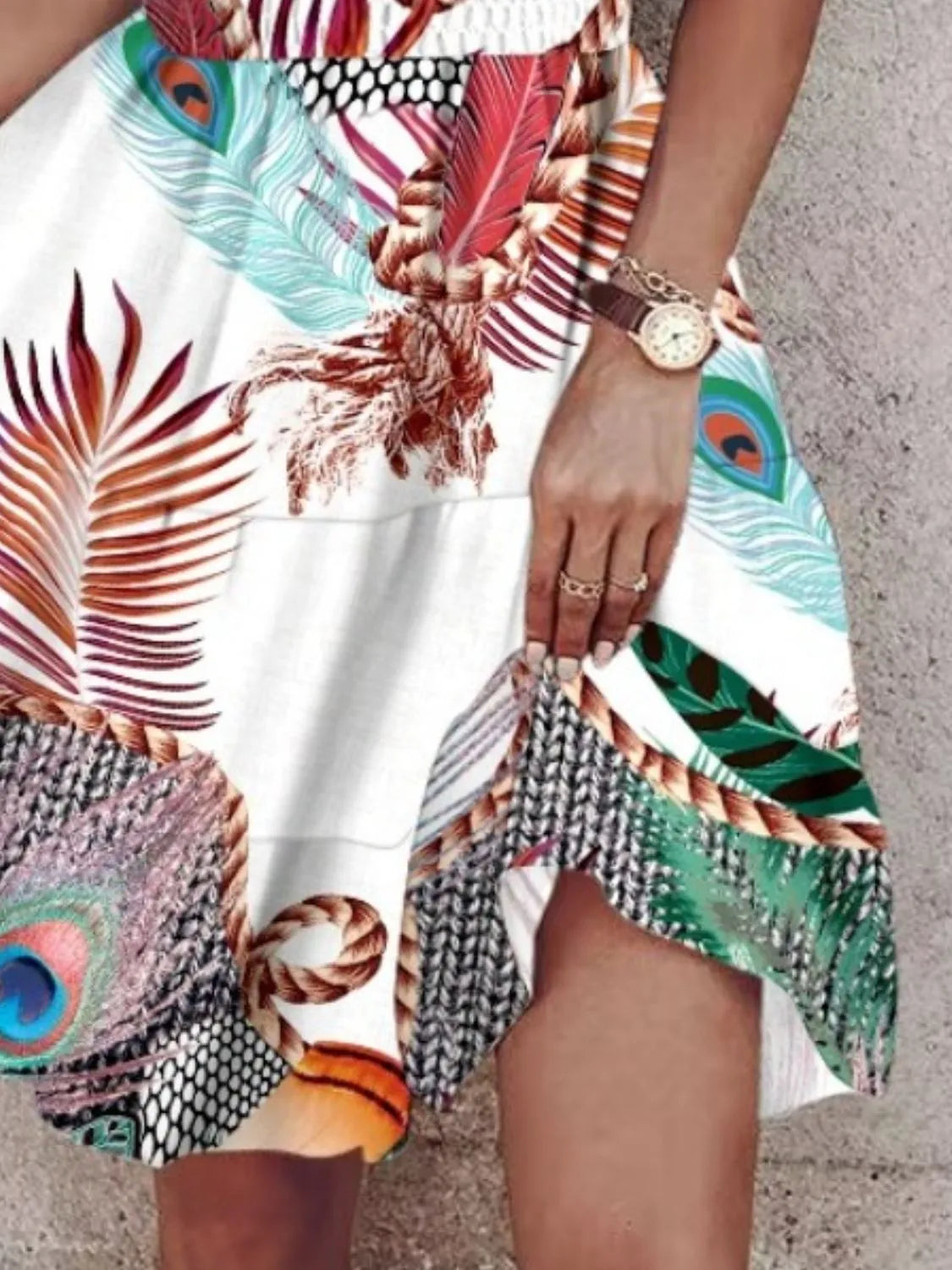 Paisley Print Halter Neck Mini Dress by Shopiebay