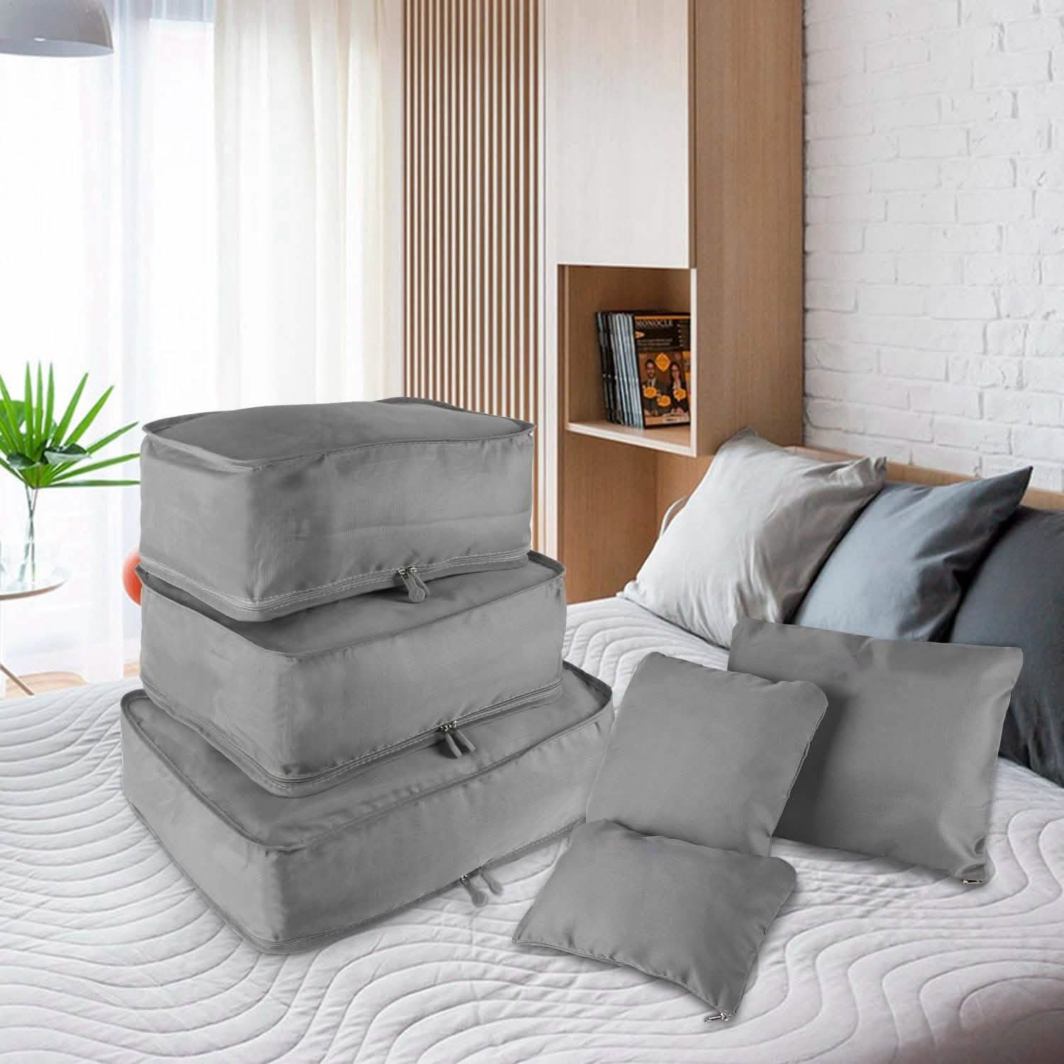 9-Piece: Clothes Storage Bags Water-Resistant Travel Luggage Organizer by DailySale