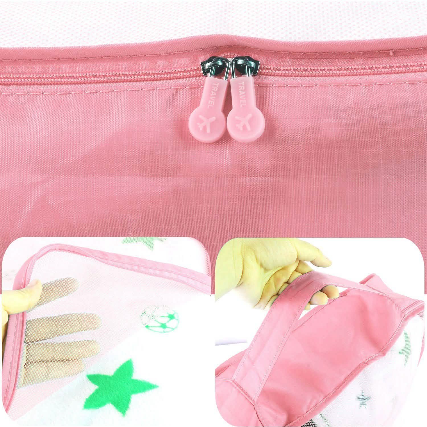 9-Piece: Clothes Storage Bags Water-Resistant Travel Luggage Organizer by DailySale