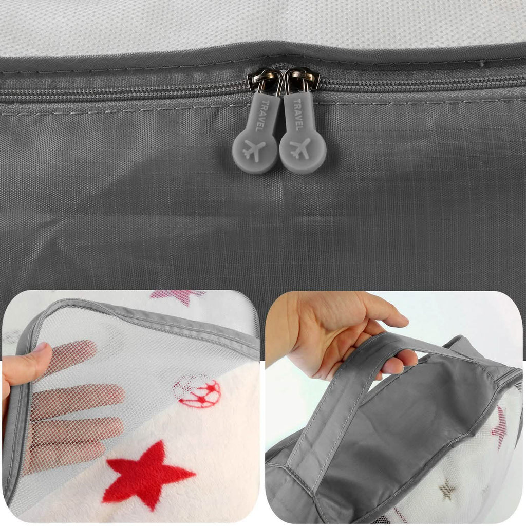 9-Piece: Clothes Storage Bags Water-Resistant Travel Luggage Organizer by DailySale
