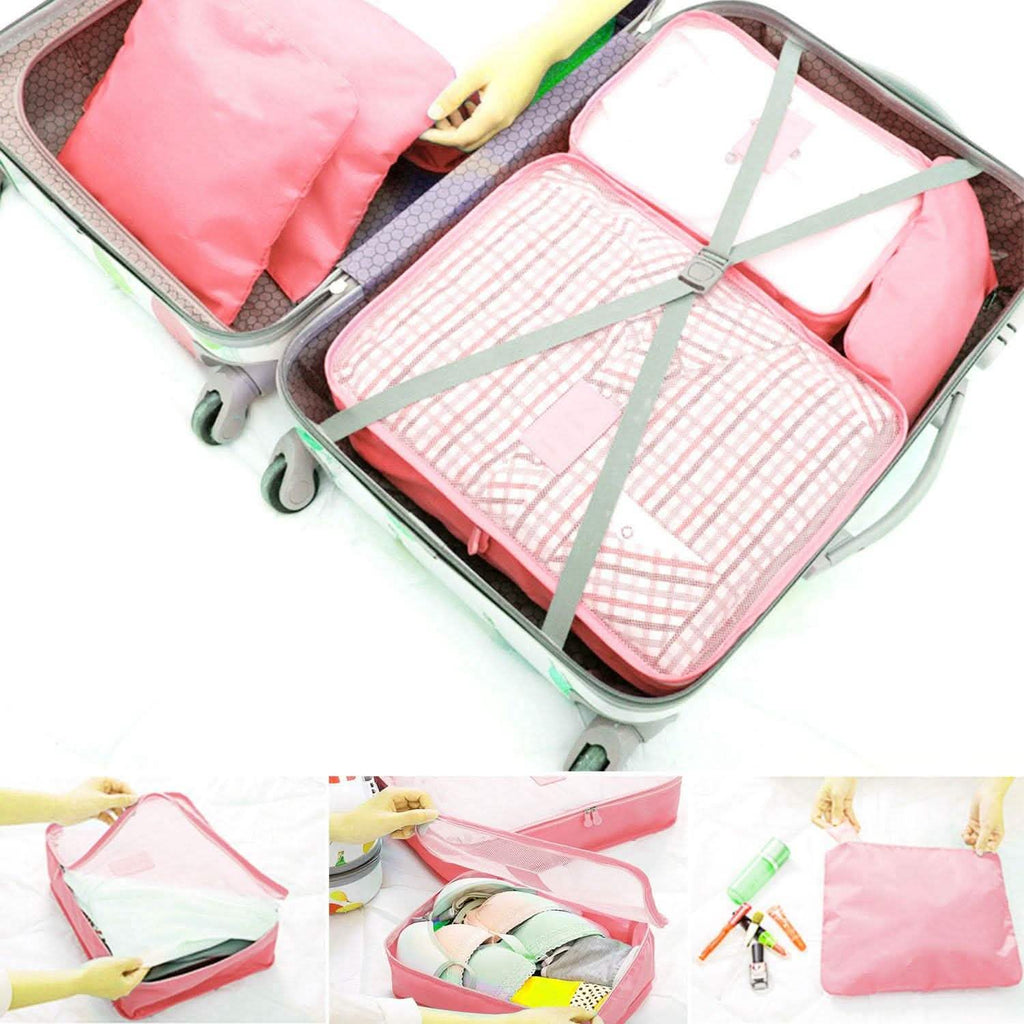 9-Piece: Clothes Storage Bags Water-Resistant Travel Luggage Organizer by DailySale