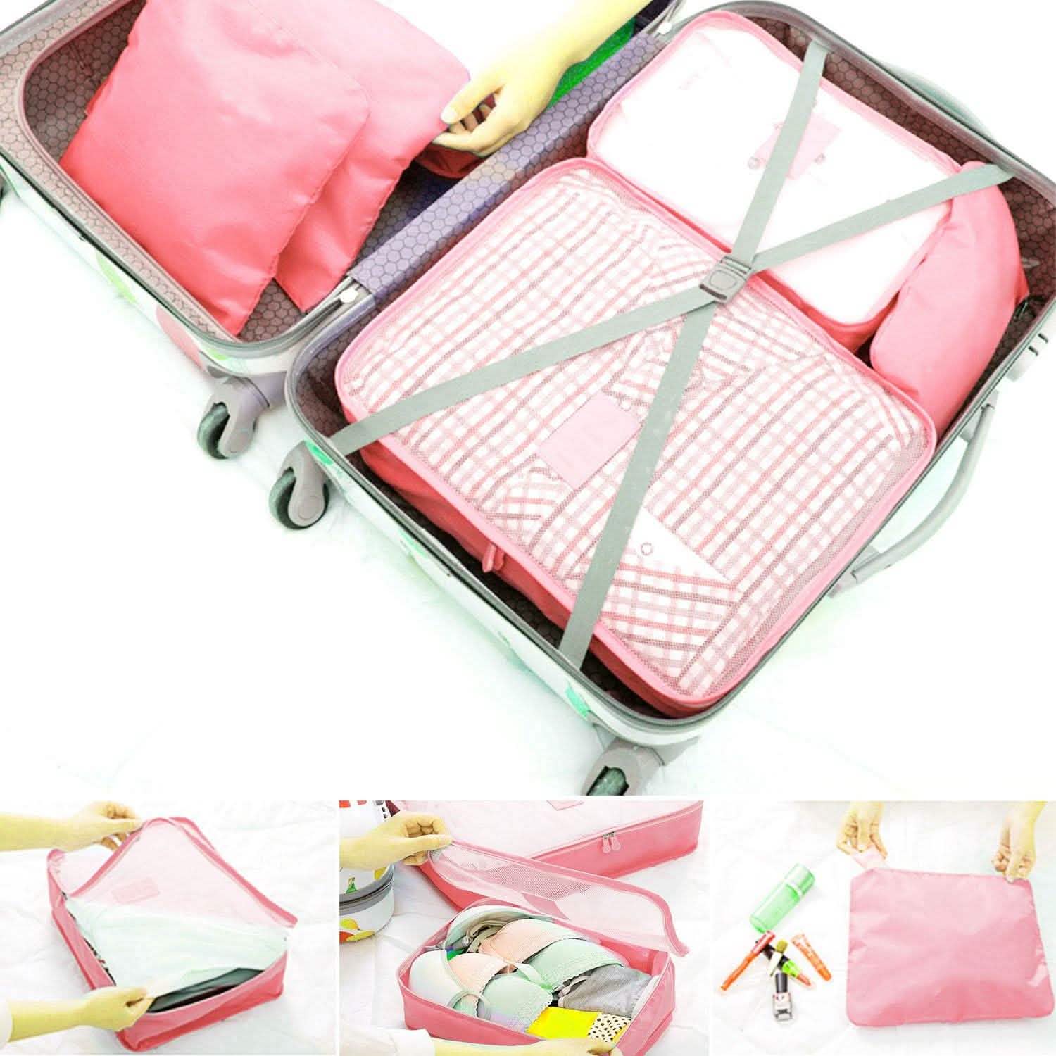 9-Piece: Clothes Storage Bags Water-Resistant Travel Luggage Organizer by DailySale
