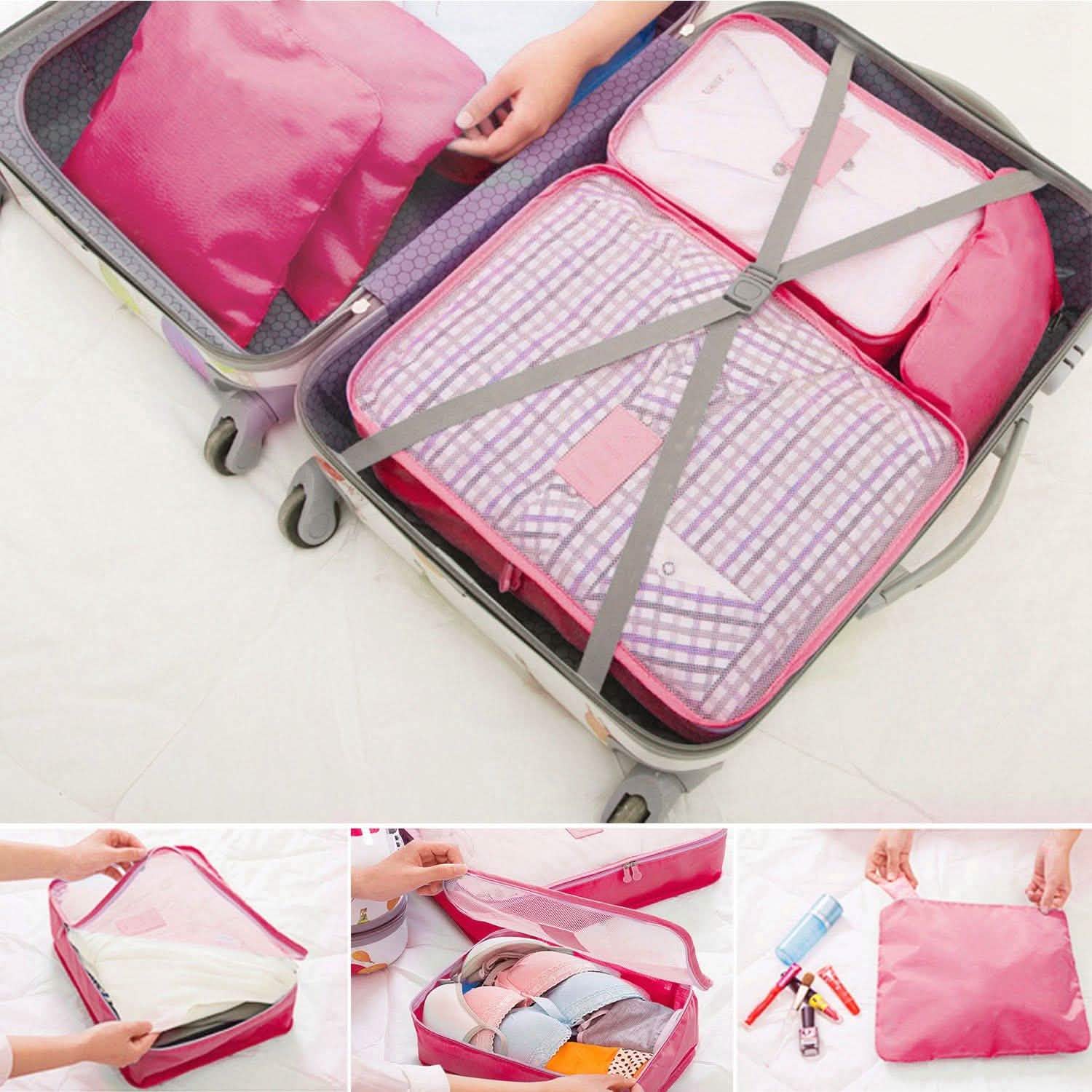9-Piece: Clothes Storage Bags Water-Resistant Travel Luggage Organizer by DailySale