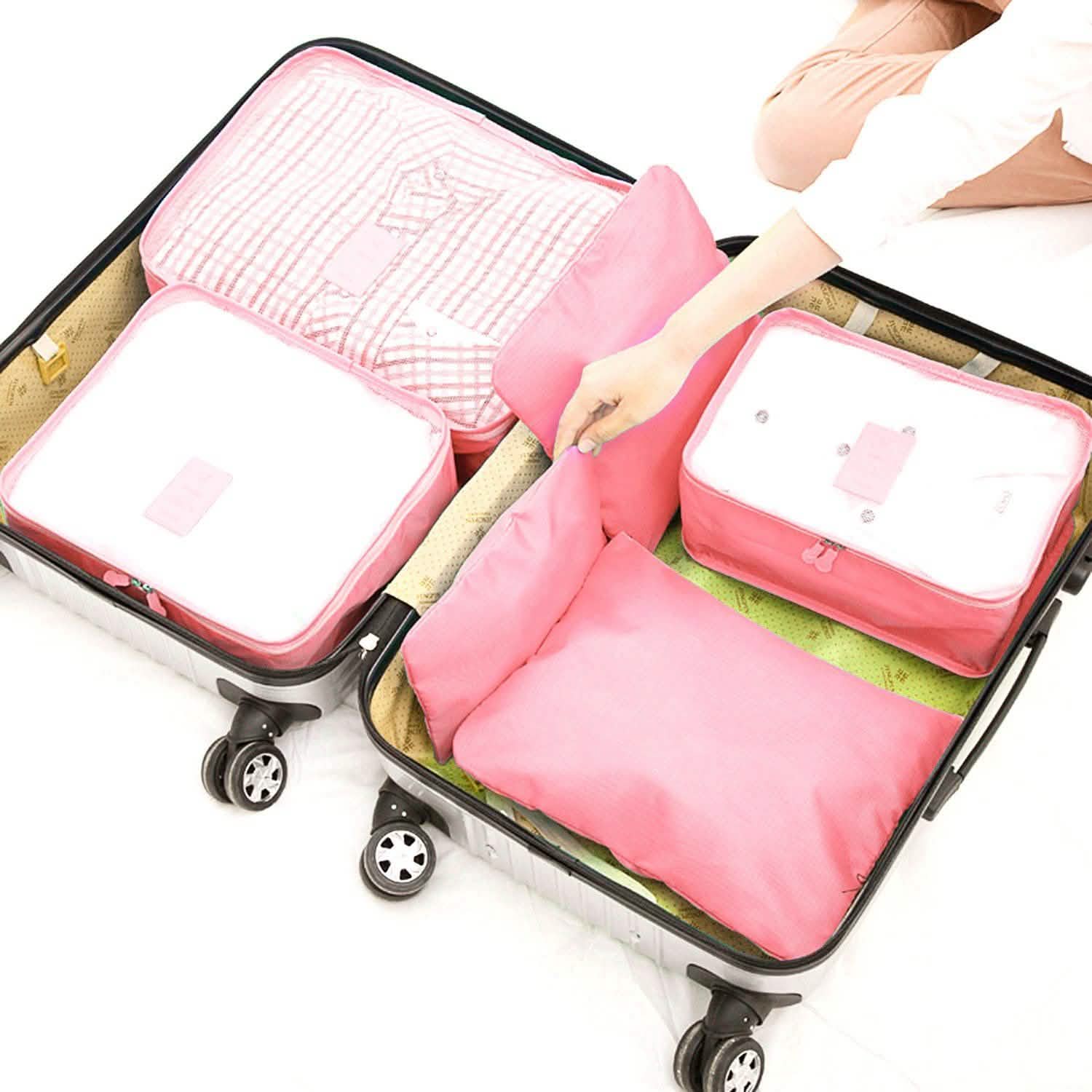 9-Piece: Clothes Storage Bags Water-Resistant Travel Luggage Organizer by DailySale