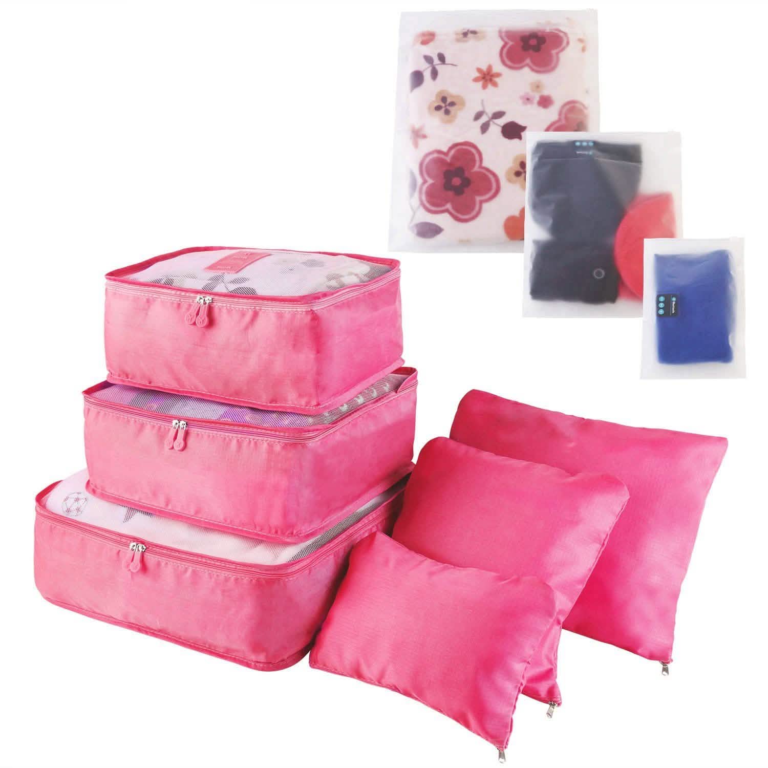 9-Piece: Clothes Storage Bags Water-Resistant Travel Luggage Organizer by DailySale