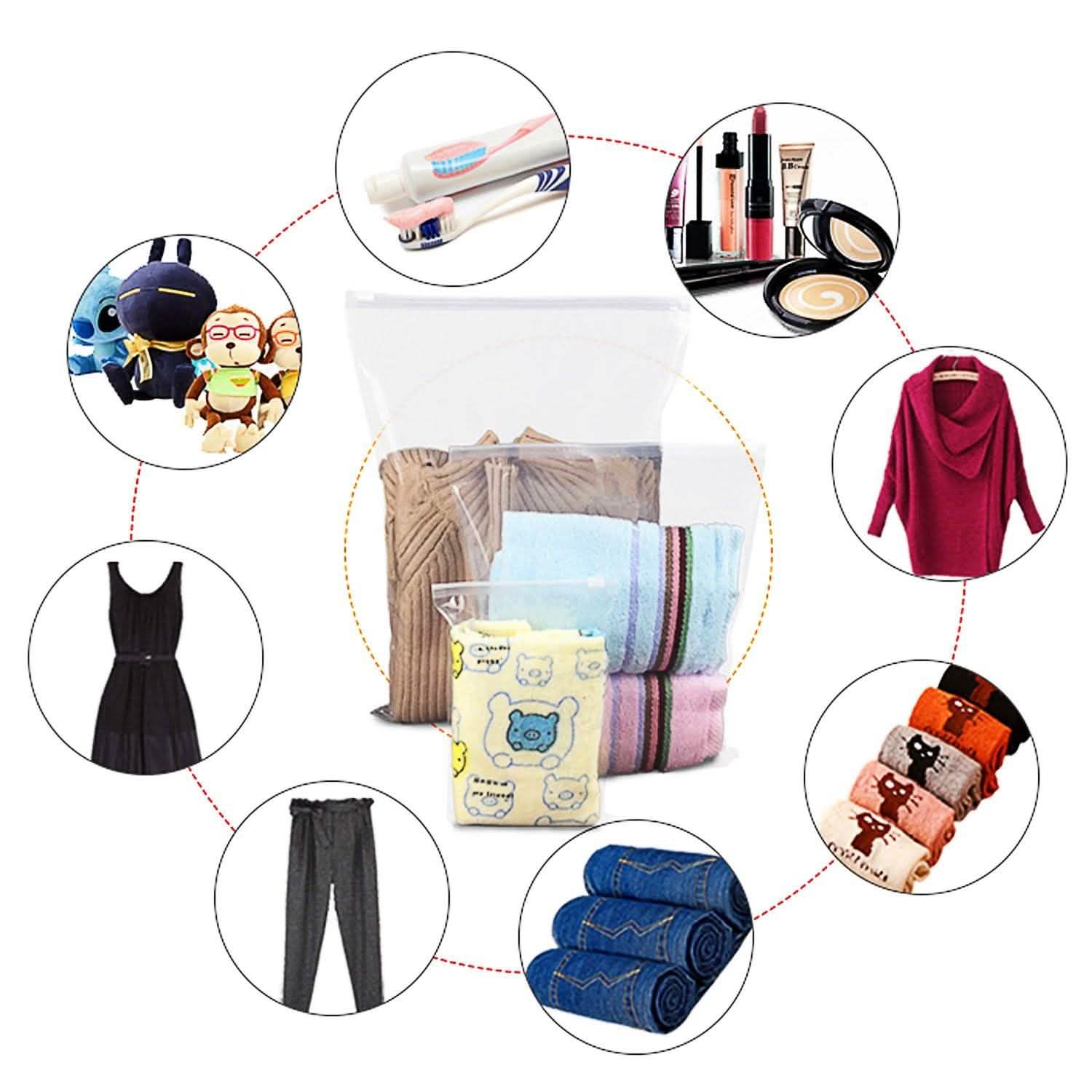9-Piece: Clothes Storage Bags Water-Resistant Travel Luggage Organizer by DailySale