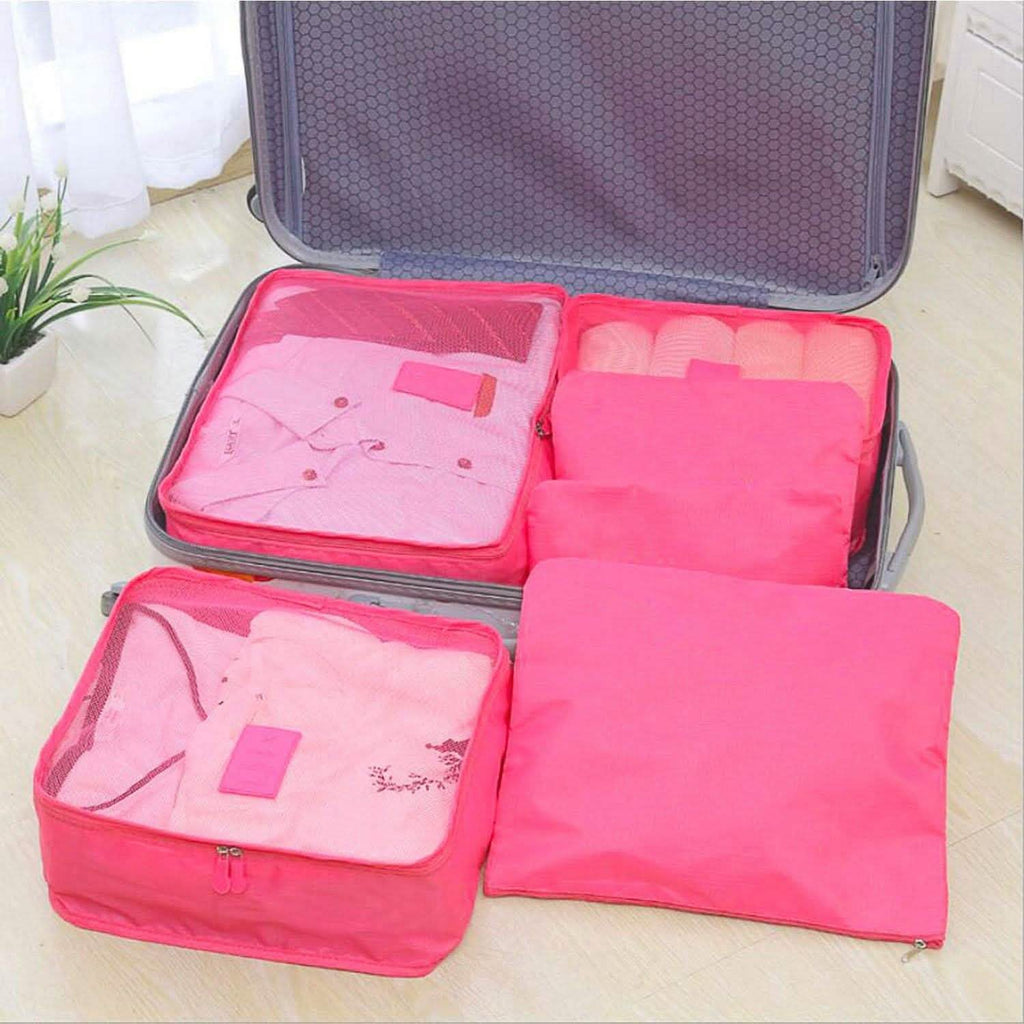 9-Piece: Clothes Storage Bags Water-Resistant Travel Luggage Organizer by DailySale