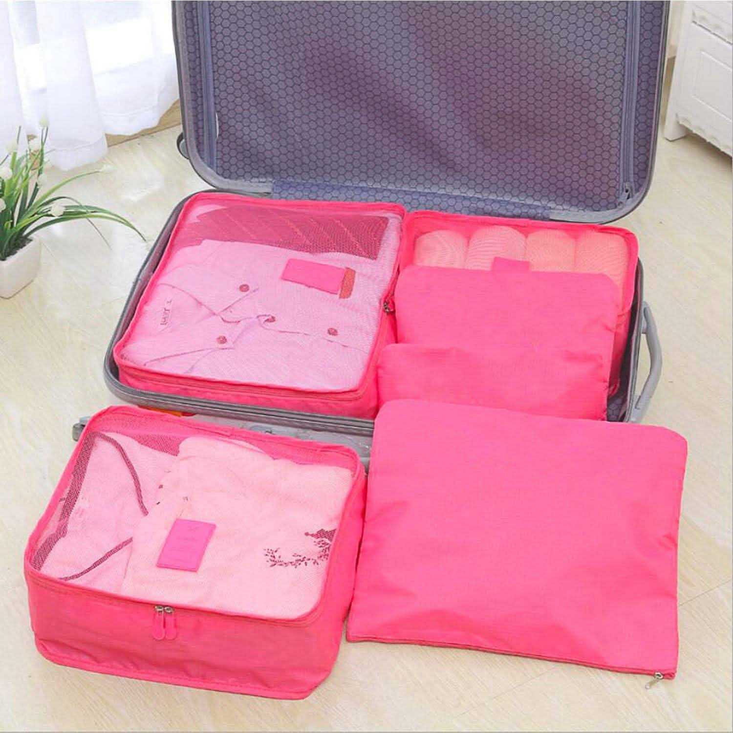 9-Piece: Clothes Storage Bags Water-Resistant Travel Luggage Organizer by DailySale