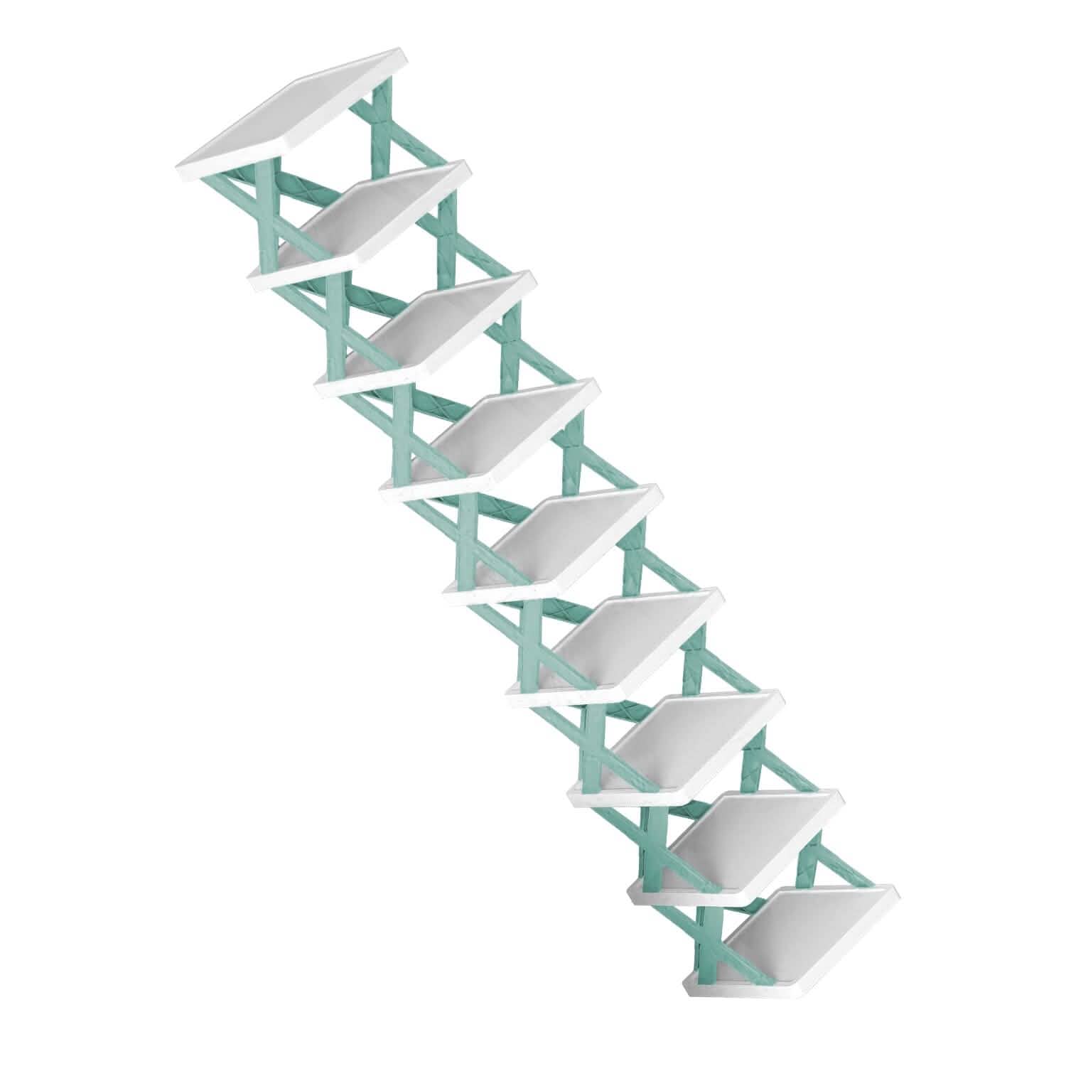 9-Tier Narrow Entryway Shoe Rack Plastic Vertical Shoe Organizer by DailySale