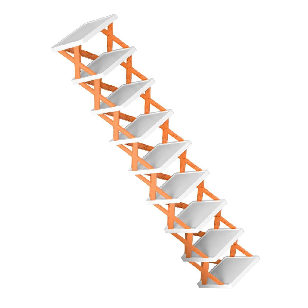 9-Tier Narrow Entryway Shoe Rack Plastic Vertical Shoe Organizer by DailySale