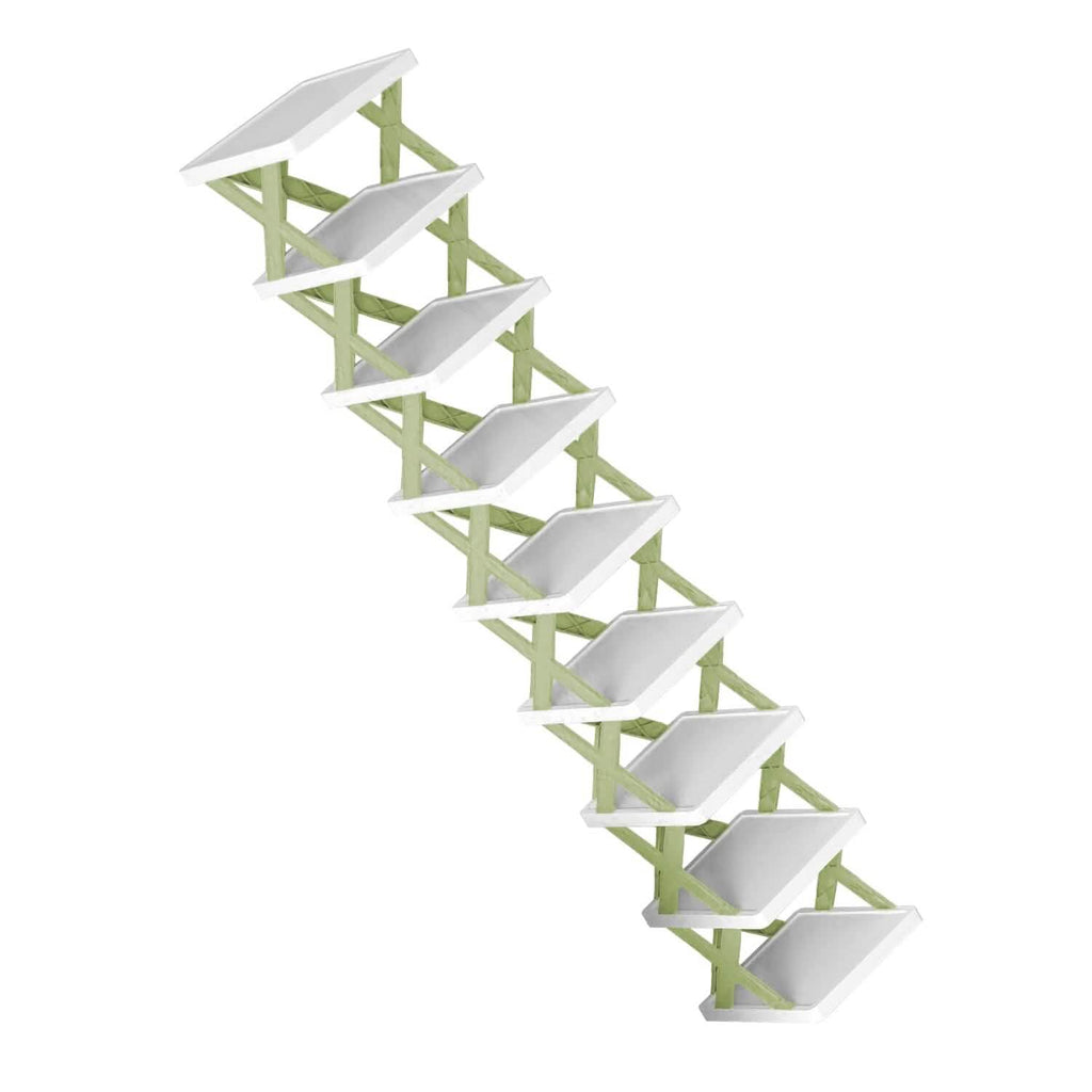 9-Tier Narrow Entryway Shoe Rack Plastic Vertical Shoe Organizer by DailySale