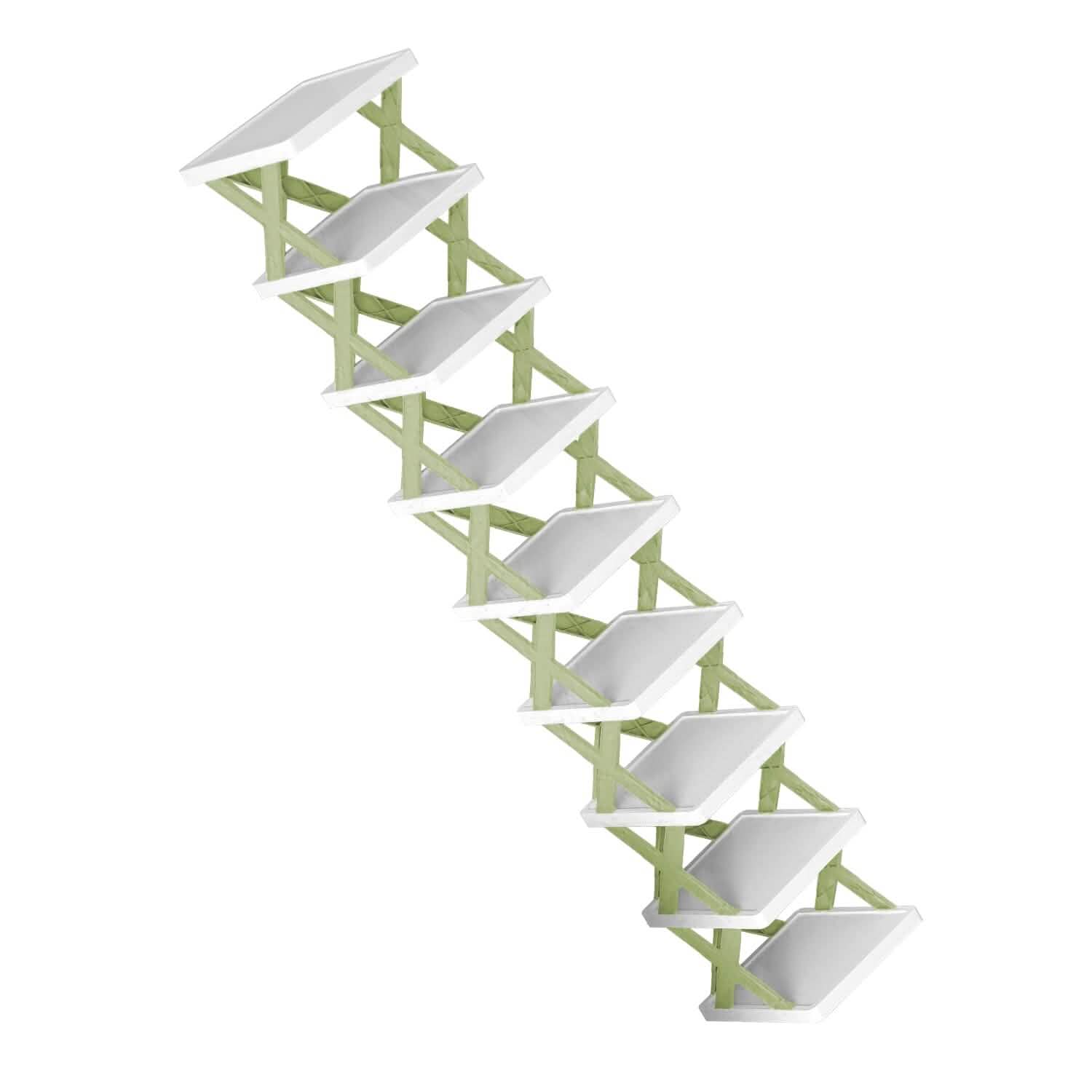 9-Tier Narrow Entryway Shoe Rack Plastic Vertical Shoe Organizer by DailySale