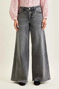 Judy Blue Mid Rise Palazzo Split Back Yoke