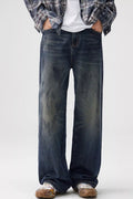 Men's Wash Wide Leg Jeans