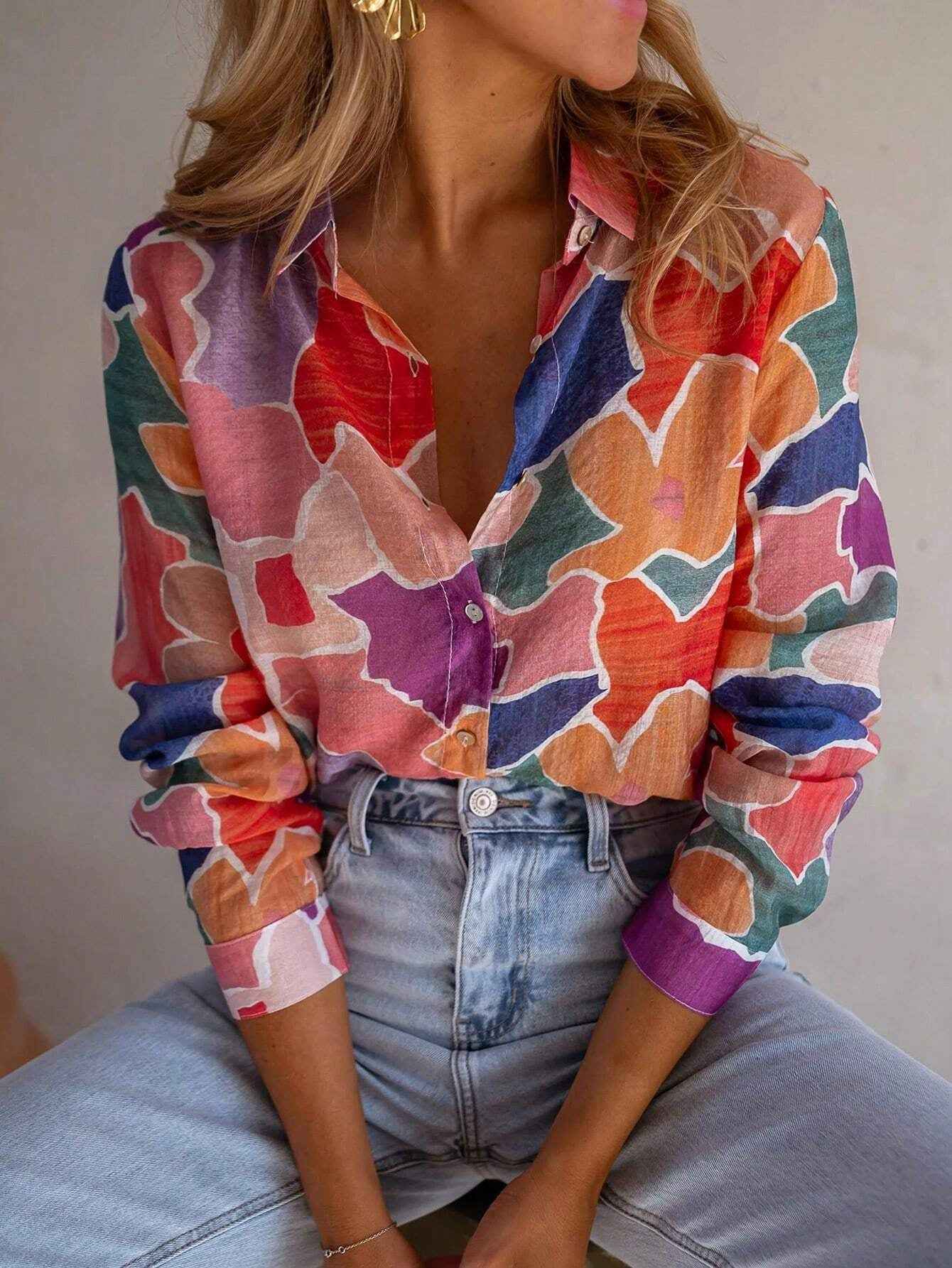 Women's Fashion Casual All-match Short-sleeved Shirt