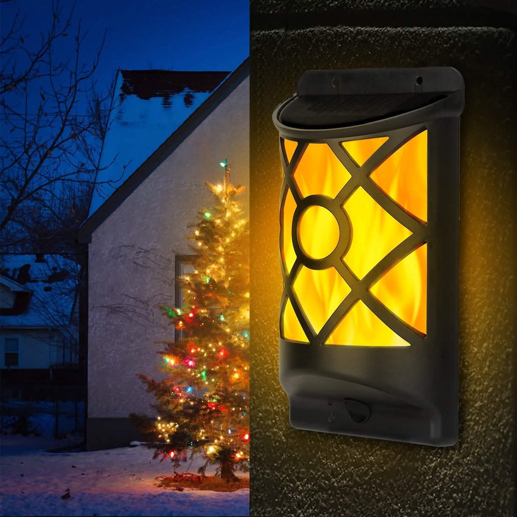 96 LEDs Waterproof Flame Solar Lights Outdoor by DailySale