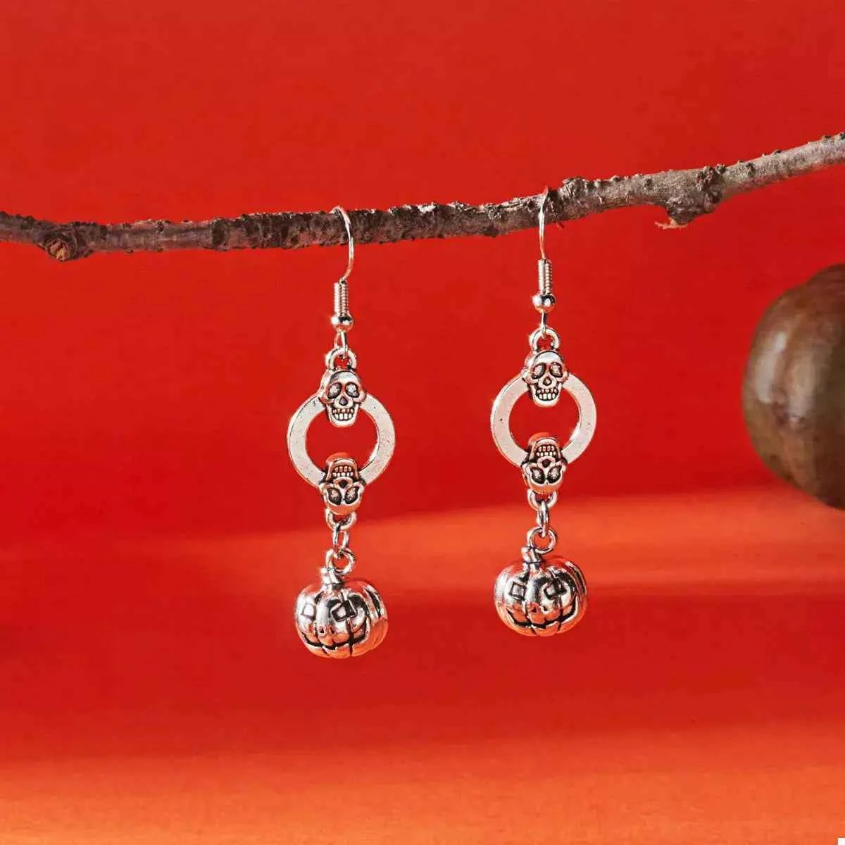 Pumpkin Halloween Dangle Earrings