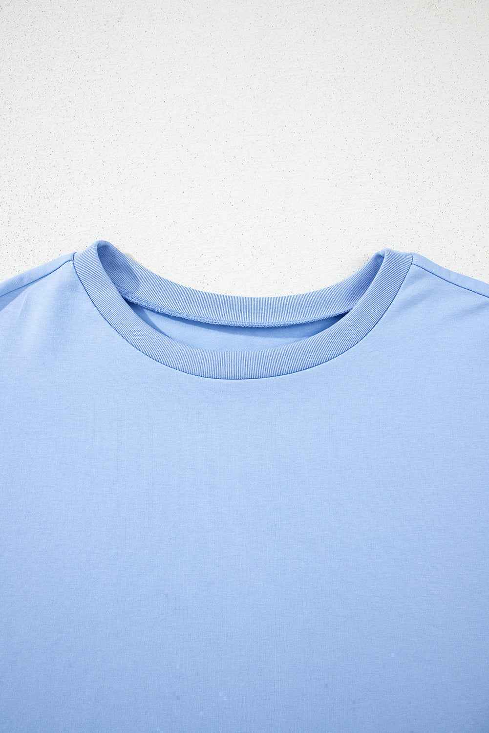 Myosotis Loose Half Sleeve Hi Low Hem T Shirt