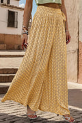 Perfee Printed Tied Wide Leg Pants by Wild and Free Boutique