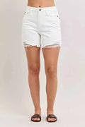 Judy Blue High Waist Rigid Magic Dad Short with Cell Phone Back Pocket