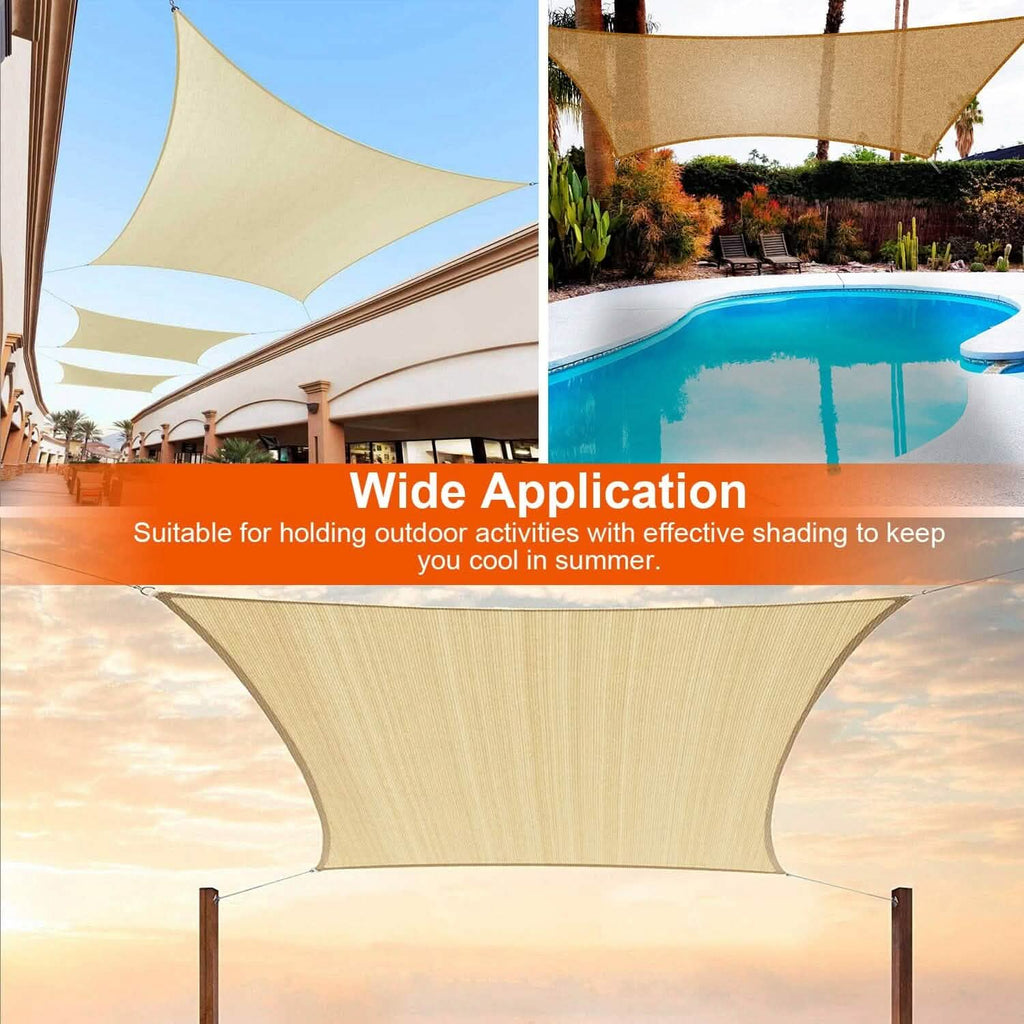 98% UV Block Awning Shelter Rectangle Shade Sails Top Canopy by DailySale