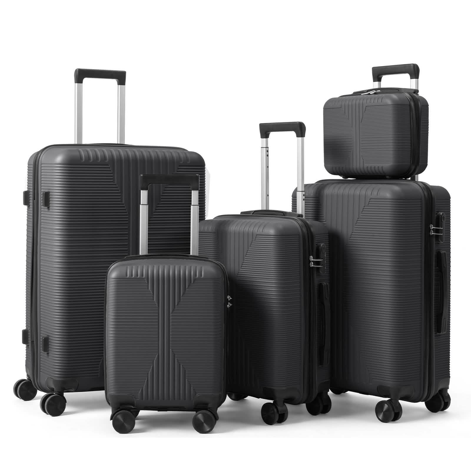 5-Piece Lightweight Luggage Set with Lock – 12/16/20/24/28 Inch by DailySale