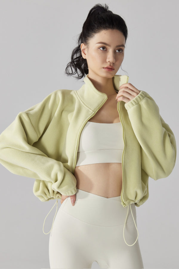 High Neck Fleece Jacket - Goddess Imports Marketplace