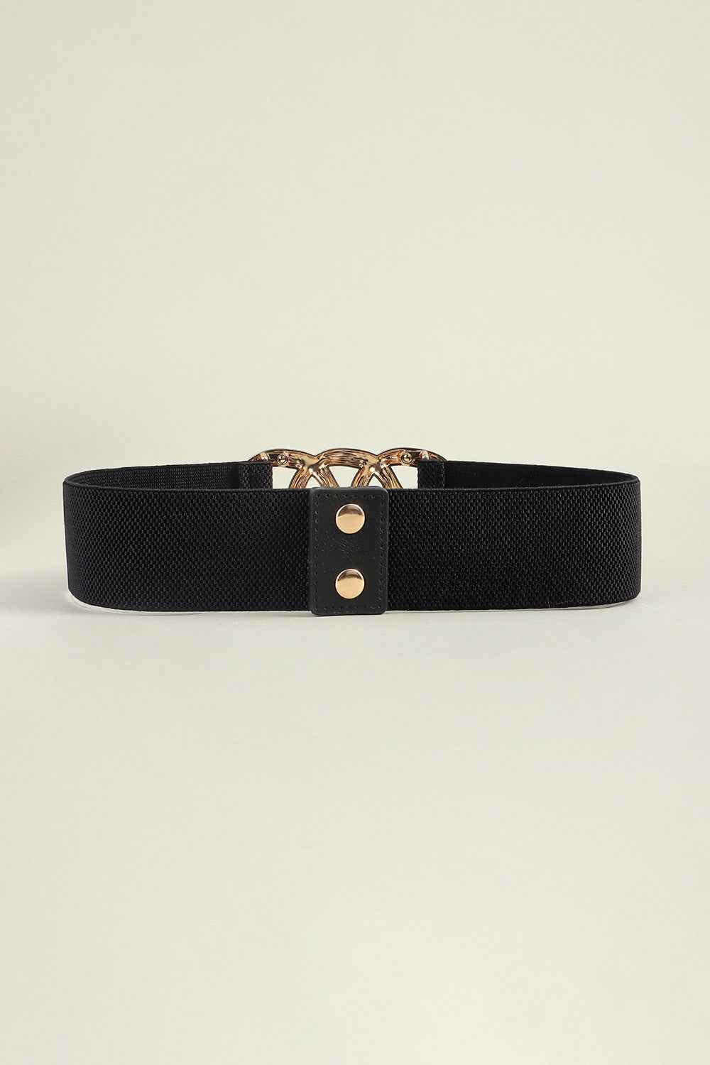 Zinc Alloy Buckle Elastic Wide Belt