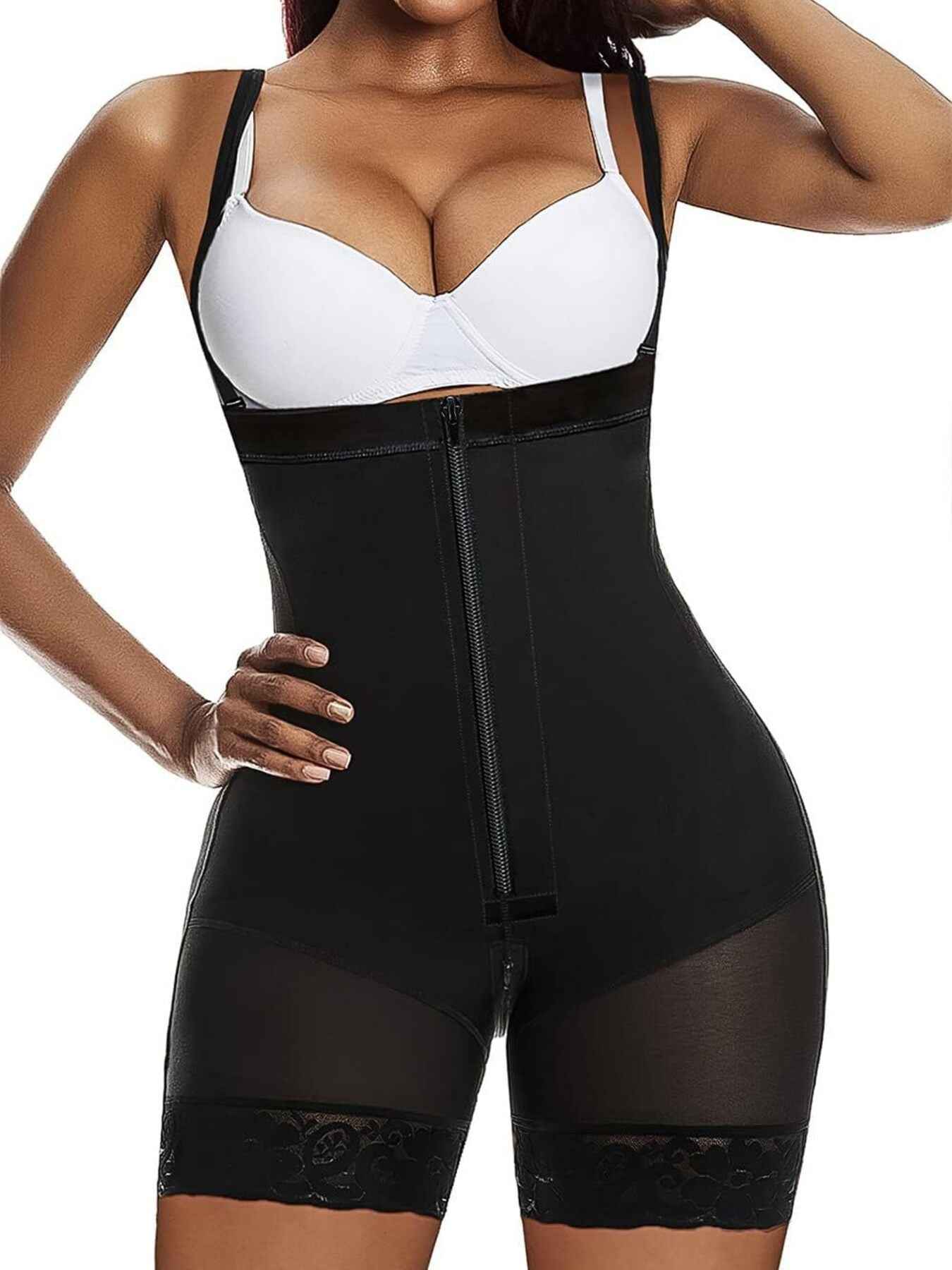 Full Size Full Body Zipper Shaping Bodysuit