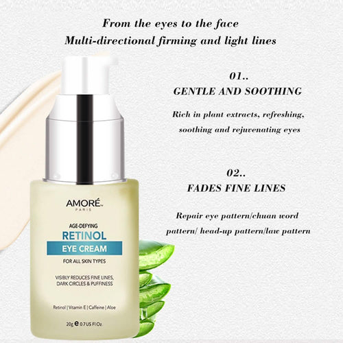 Anti-Aging Soothing Retinol Eye Cream A with Aloe, Hyaluronic Acid and Vitamin E by DailySale