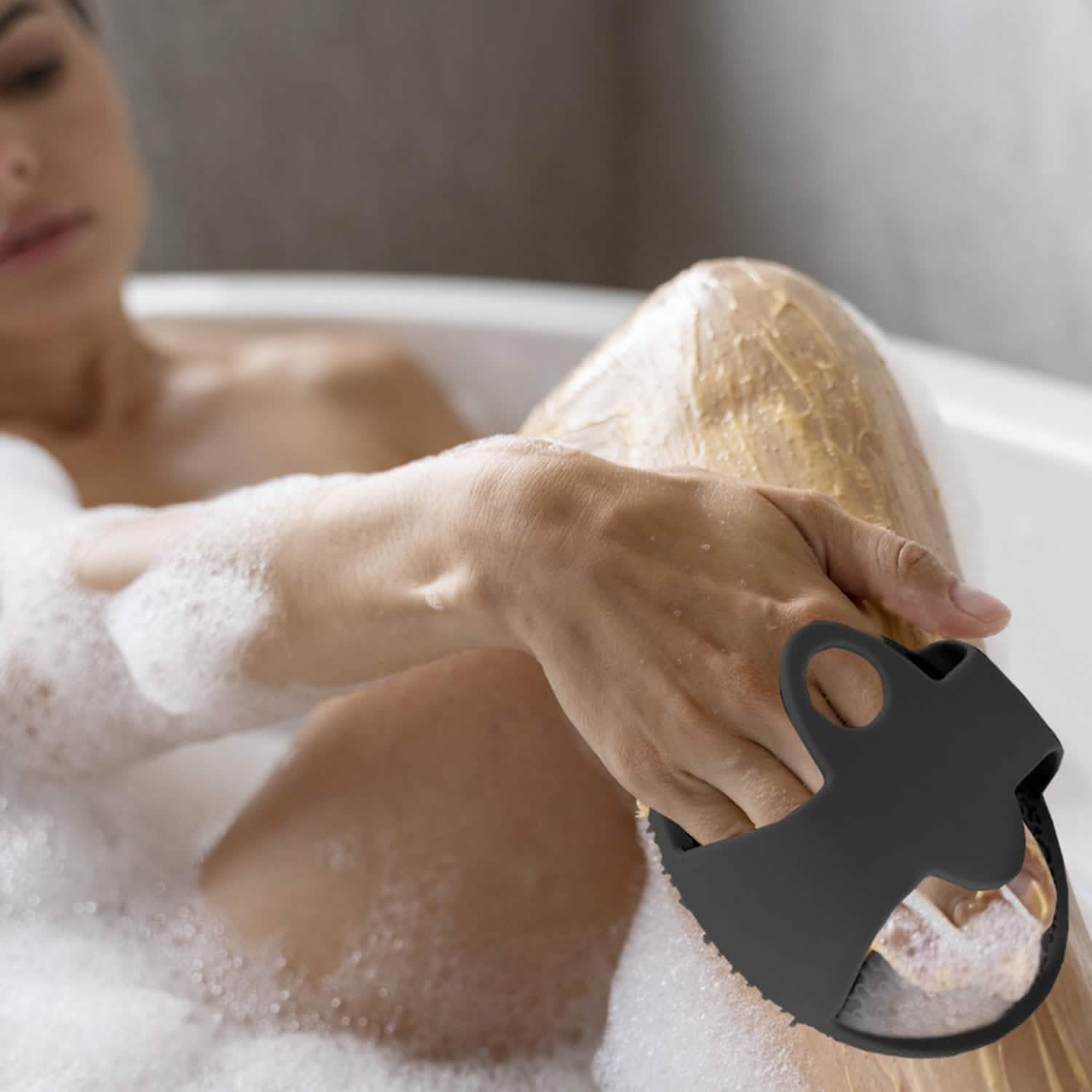 Antimicrobial Silicone Non Slip Exfoliating Body Scrubber by DailySale