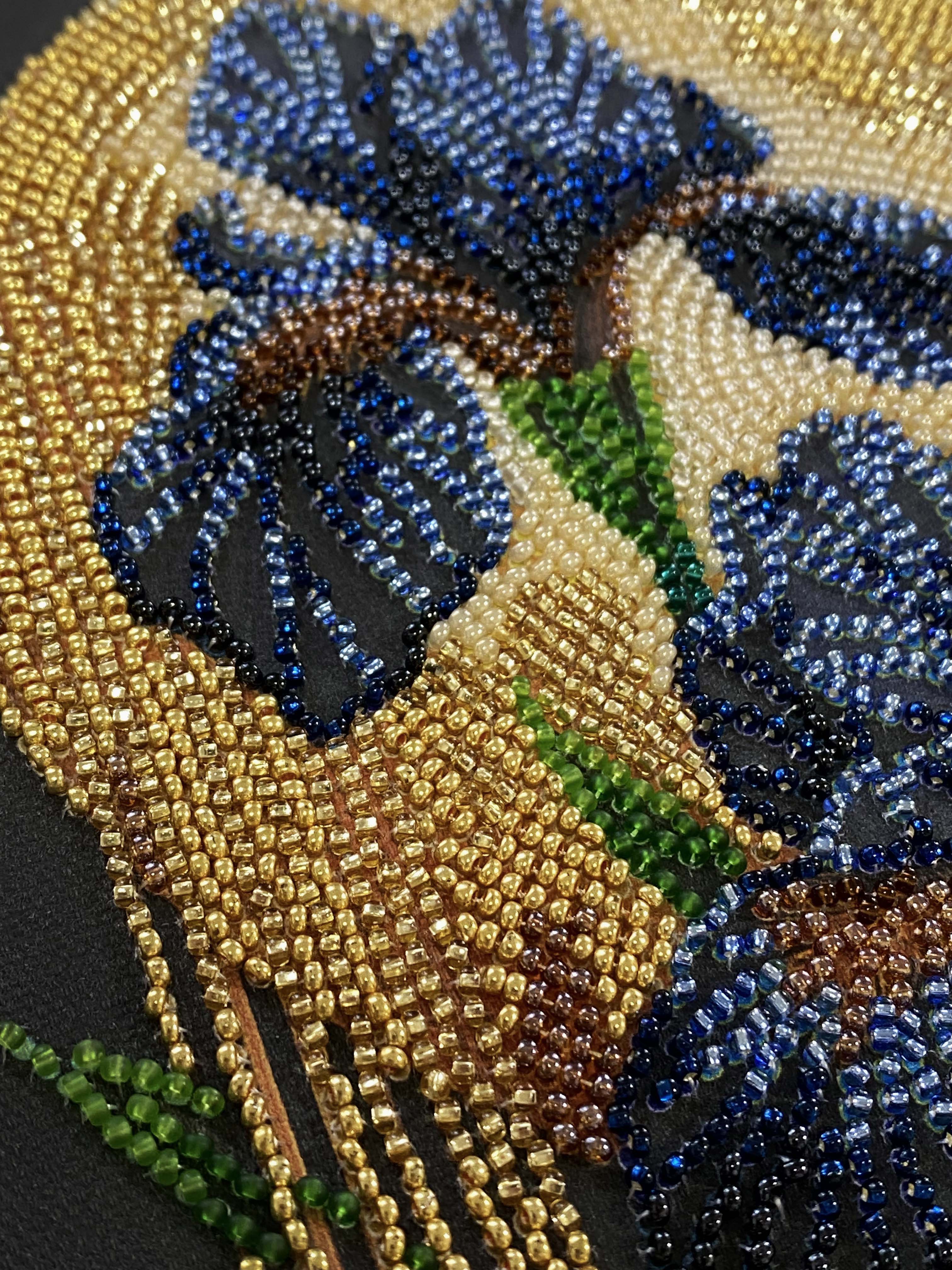 Mid-sized bead embroidery kit - Dancing in golden light - Goddess Imports Marketplace