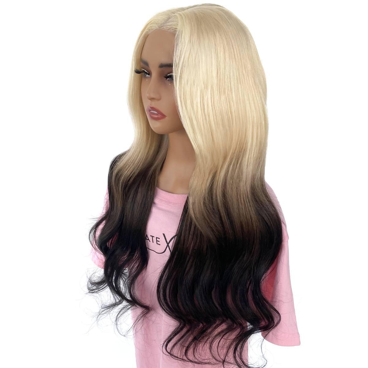 Raw Aurora Glueless 5x5 HD Lace Professionally Colored 100% Human Hair Closure Wig by Private Label