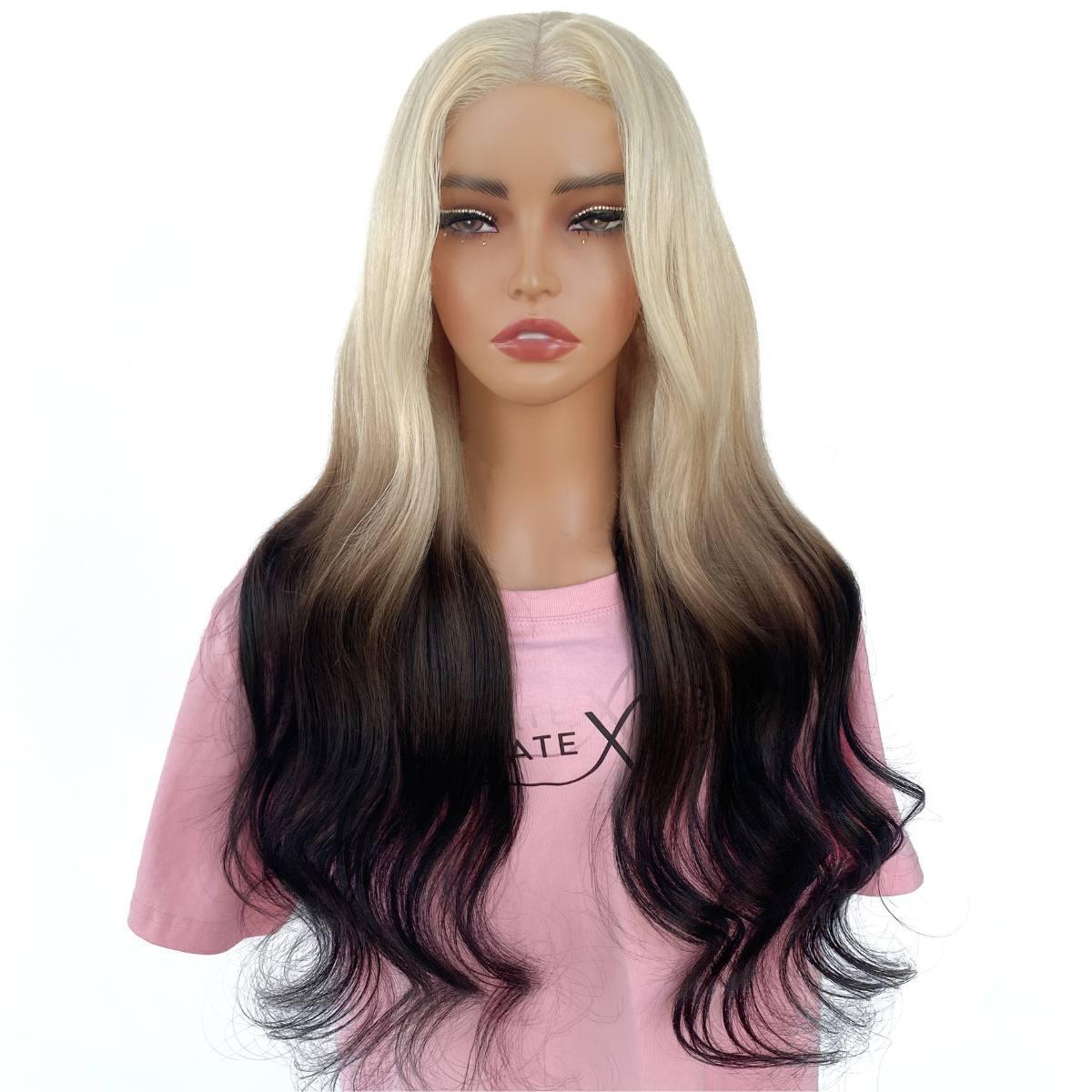 Raw Aurora Glueless 5x5 HD Lace Professionally Colored 100% Human Hair Closure Wig by Private Label