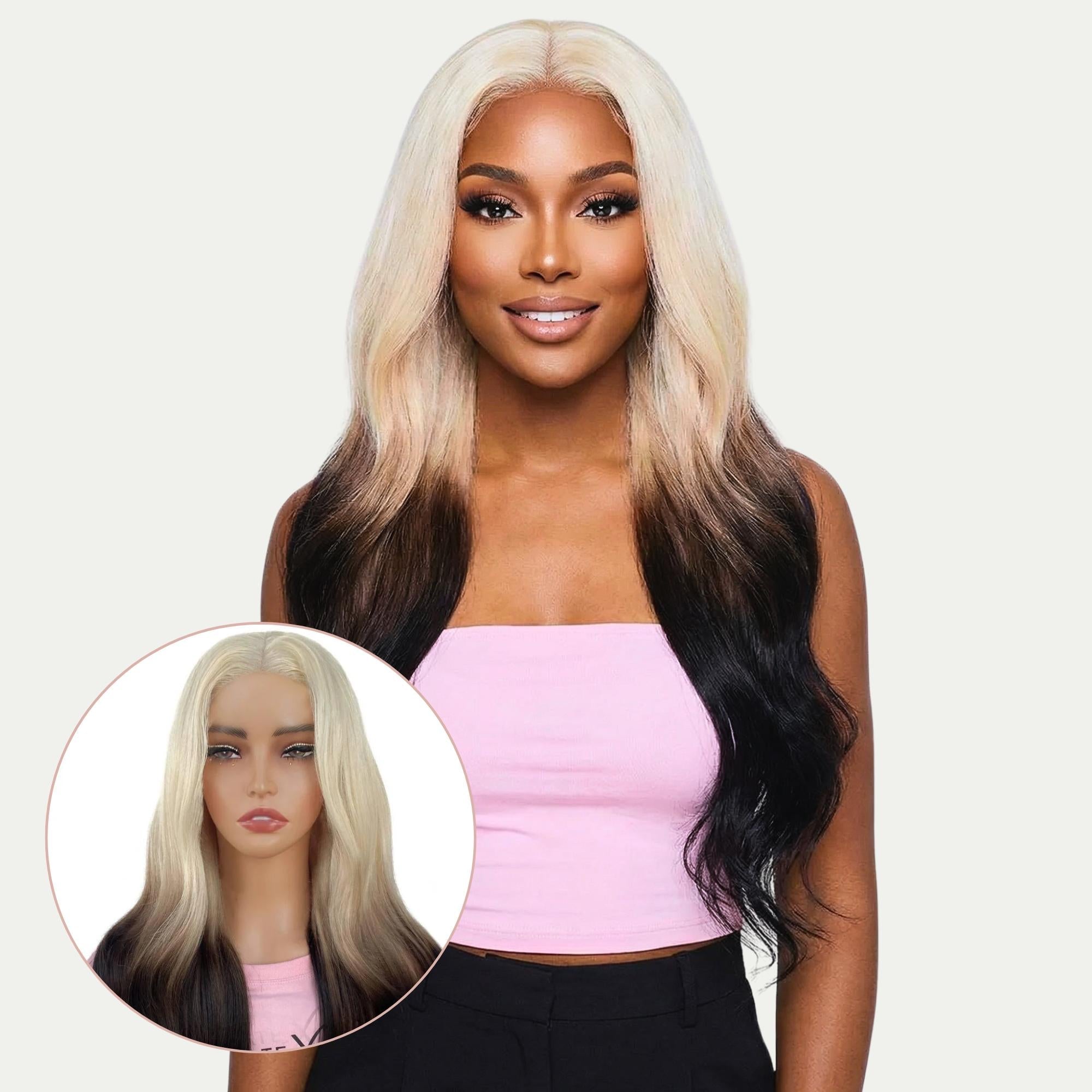 Raw Aurora Glueless 5x5 HD Lace Professionally Colored 100% Human Hair Closure Wig by Private Label