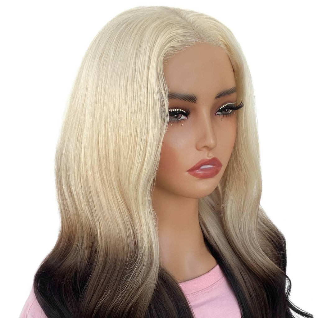 Raw Aurora Glueless 5x5 HD Lace Professionally Colored 100% Human Hair Closure Wig by Private Label