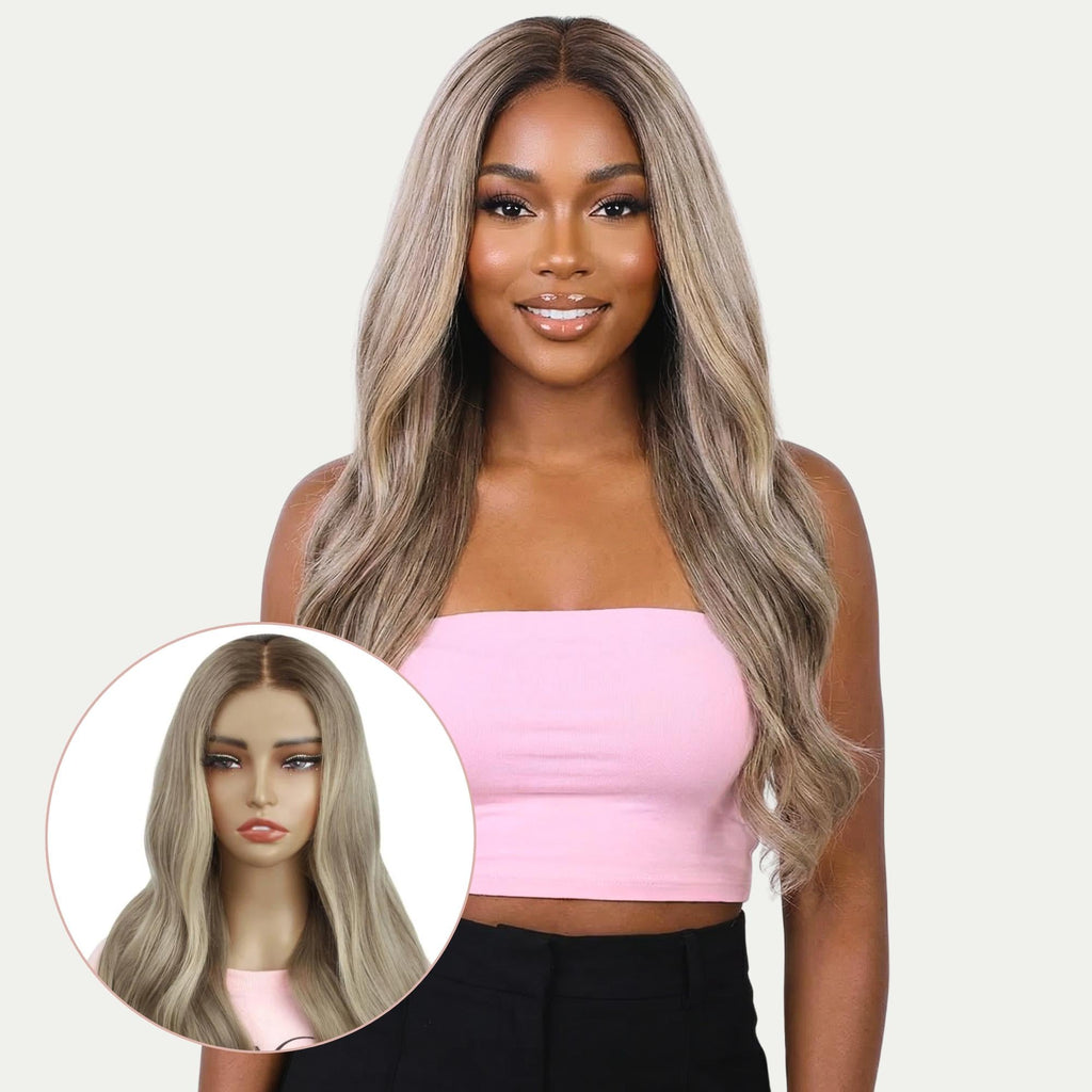 Raw Autumn Glueless 5x5 HD Lace Professionally Colored 100% Human Hair Closure Wig by Private Label