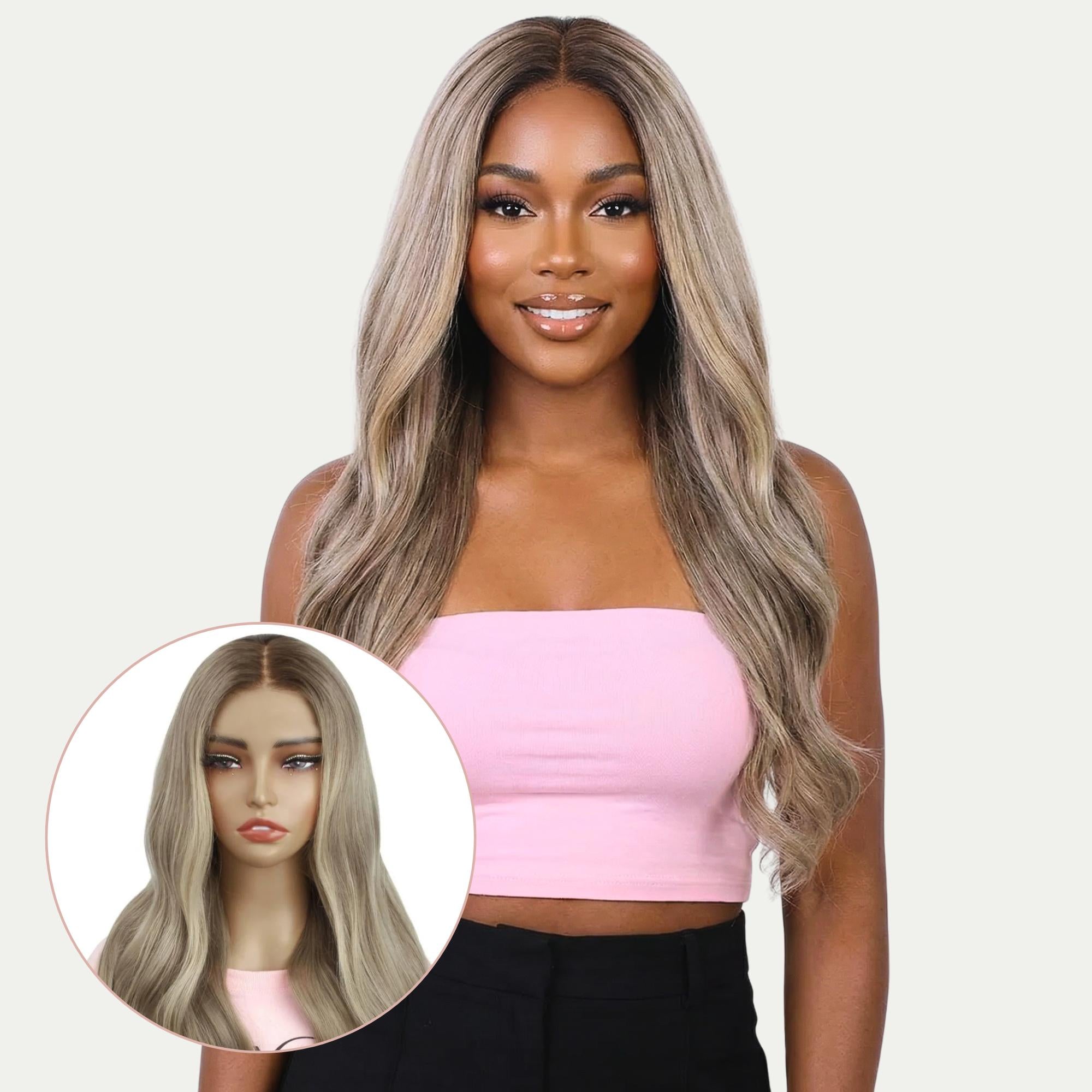 Raw Autumn Glueless 5x5 HD Lace Professionally Colored 100% Human Hair Closure Wig by Private Label