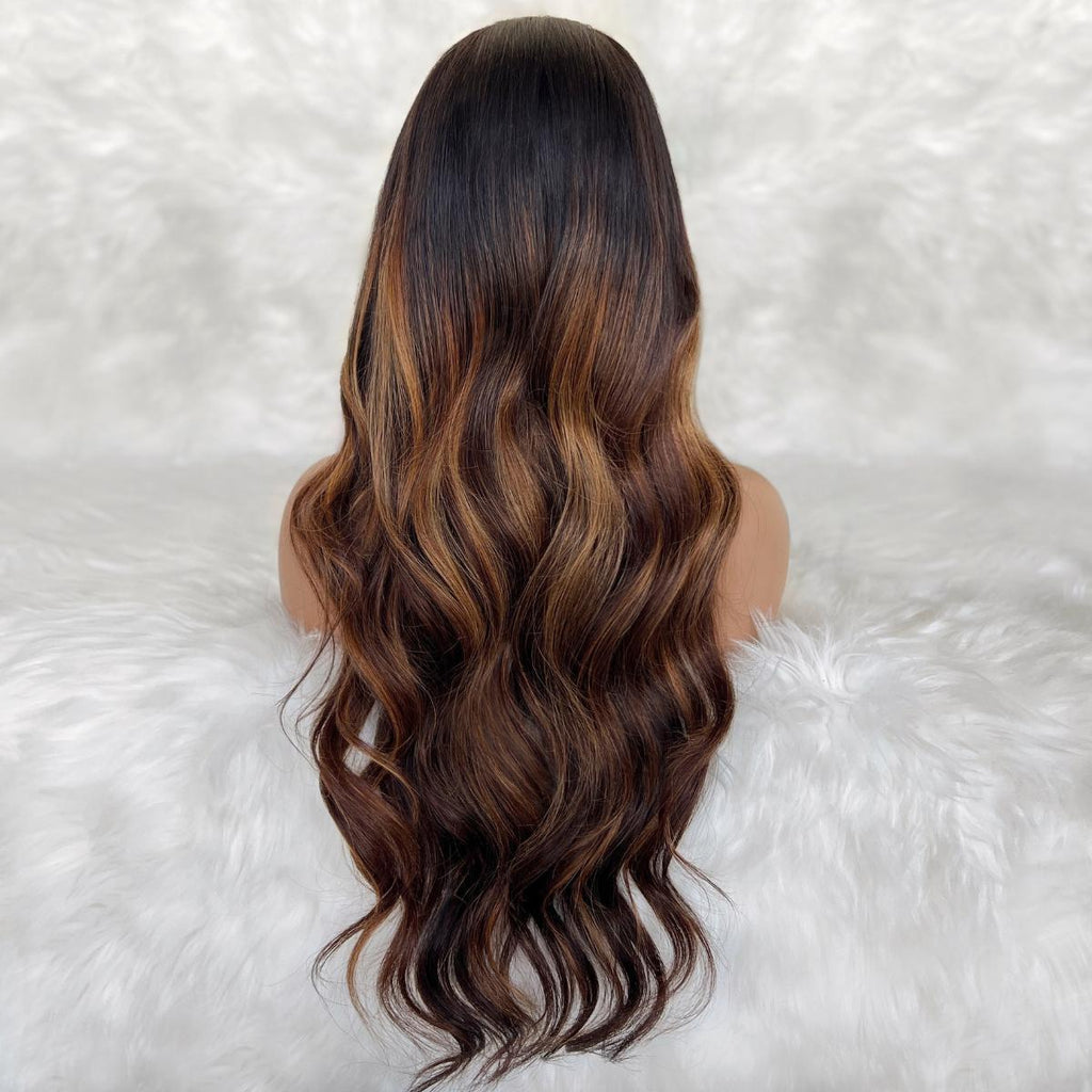 Raw Ava Glueless 5x5 HD Lace Professionally Colored 100% Human Hair Closure Wig by Private Label