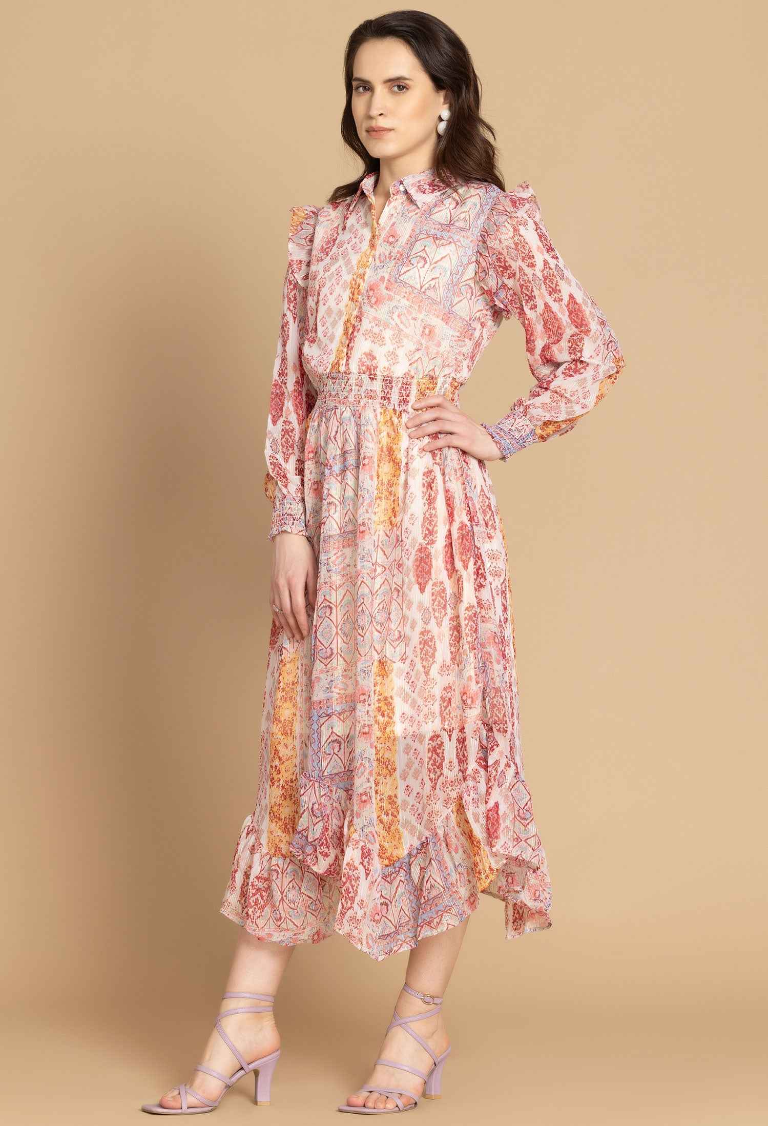 Bohera Renae Patterned Dress