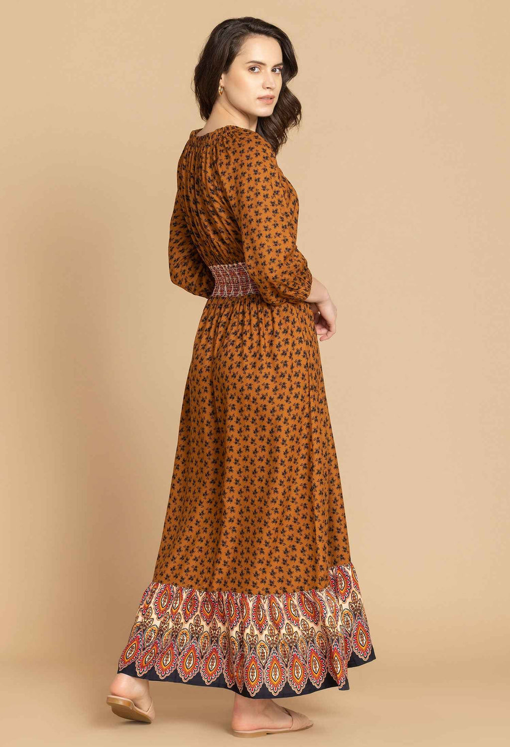 Bohera Millie V-Neck Accent Dress