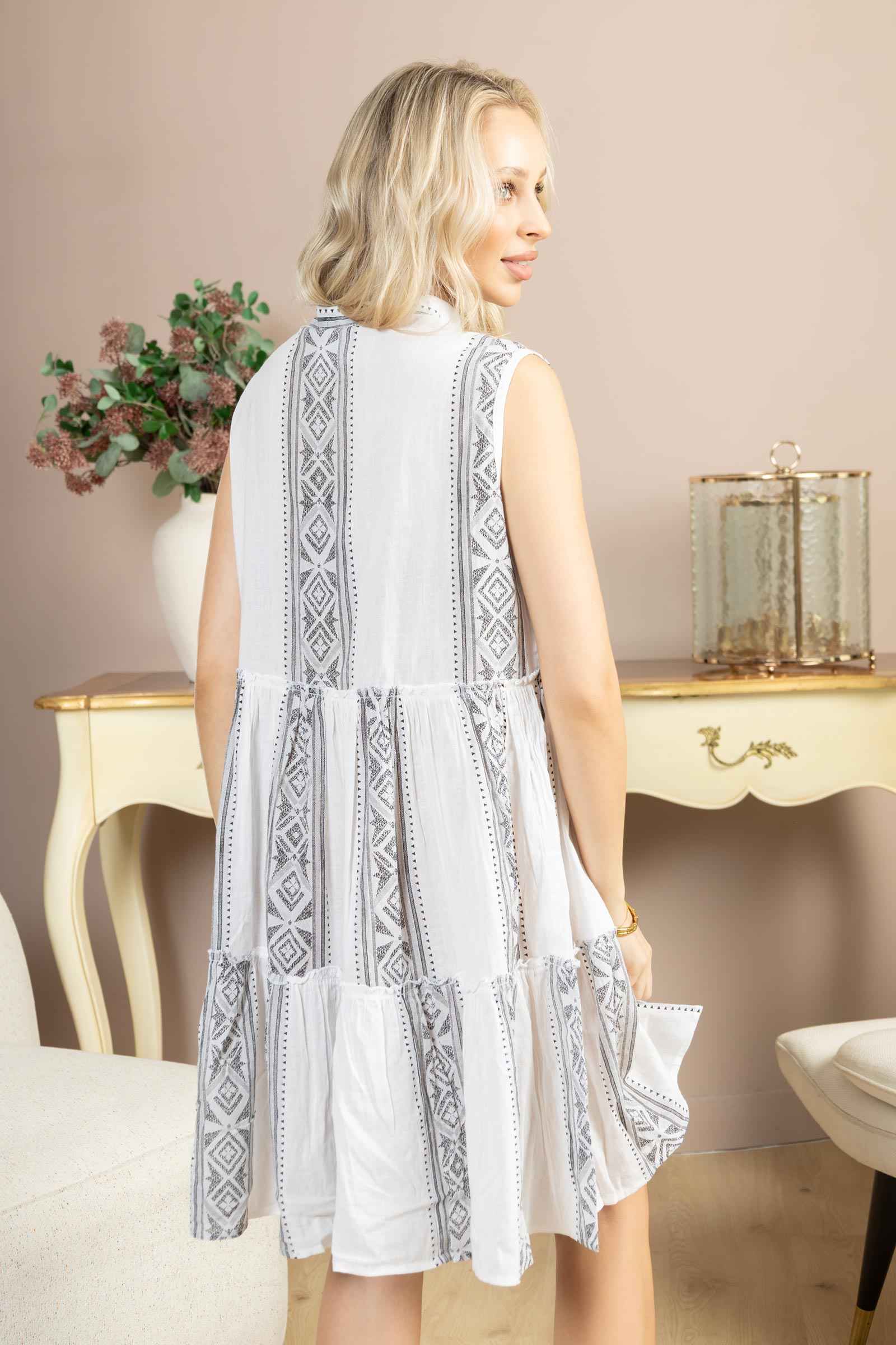 Bohera Cecilia Blossoms Embroidered Dress