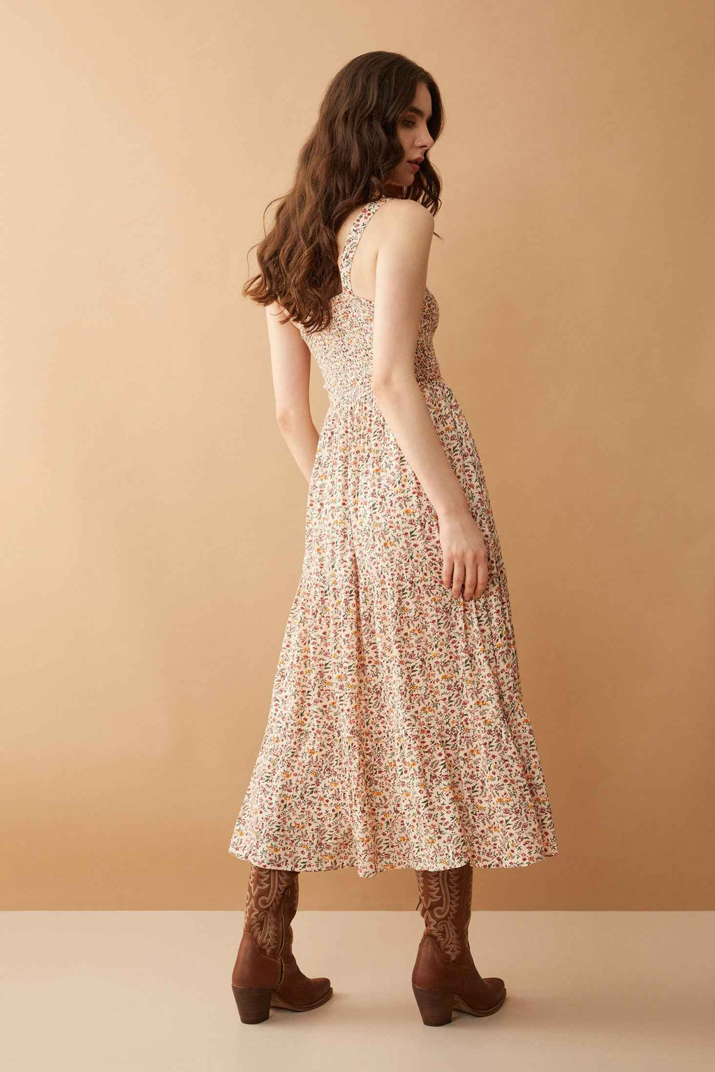 Bohera Juleebee Smocking Dress in White